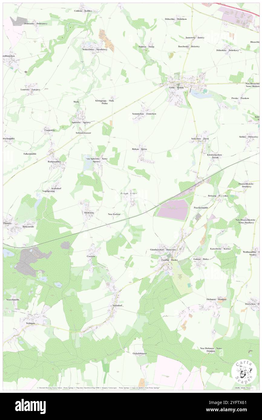 Zockau, DE, Deutschland, Sachsen, N 51 9' 2'', N 14 17' 59''', Karte, Cartascapes Map, veröffentlicht 2024. Erkunden Sie Cartascapes, eine Karte, die die vielfältigen Landschaften, Kulturen und Ökosysteme der Erde enthüllt. Reisen Sie durch Zeit und Raum und entdecken Sie die Verflechtungen der Vergangenheit, Gegenwart und Zukunft unseres Planeten. Stockfoto