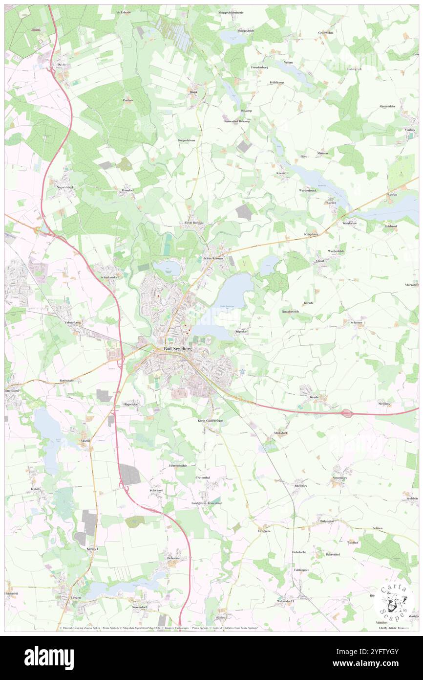 Bad Segeberg, DE, Deutschland, Schleswig-Holstein, N 53 56' 35''', N 10 18' 7''', Karte, Cartascapes Map veröffentlicht 2024. Erkunden Sie Cartascapes, eine Karte, die die vielfältigen Landschaften, Kulturen und Ökosysteme der Erde enthüllt. Reisen Sie durch Zeit und Raum und entdecken Sie die Verflechtungen der Vergangenheit, Gegenwart und Zukunft unseres Planeten. Stockfoto