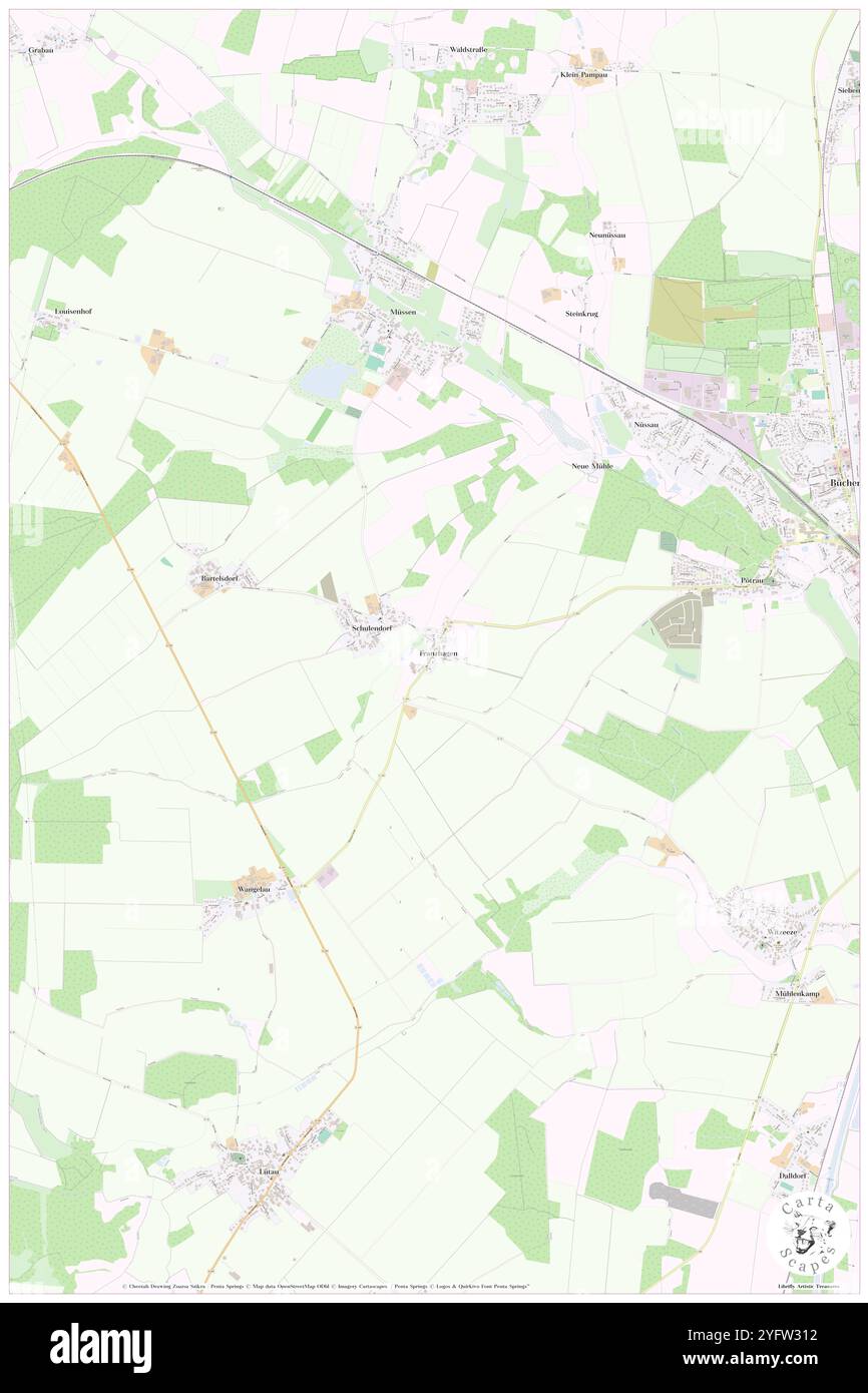 Franzhagen, DE, Deutschland, Schleswig-Holstein, N 53 28' 17'', N 10 34' 4''', Karte, Cartascapes Map veröffentlicht 2024. Erkunden Sie Cartascapes, eine Karte, die die vielfältigen Landschaften, Kulturen und Ökosysteme der Erde enthüllt. Reisen Sie durch Zeit und Raum und entdecken Sie die Verflechtungen der Vergangenheit, Gegenwart und Zukunft unseres Planeten. Stockfoto