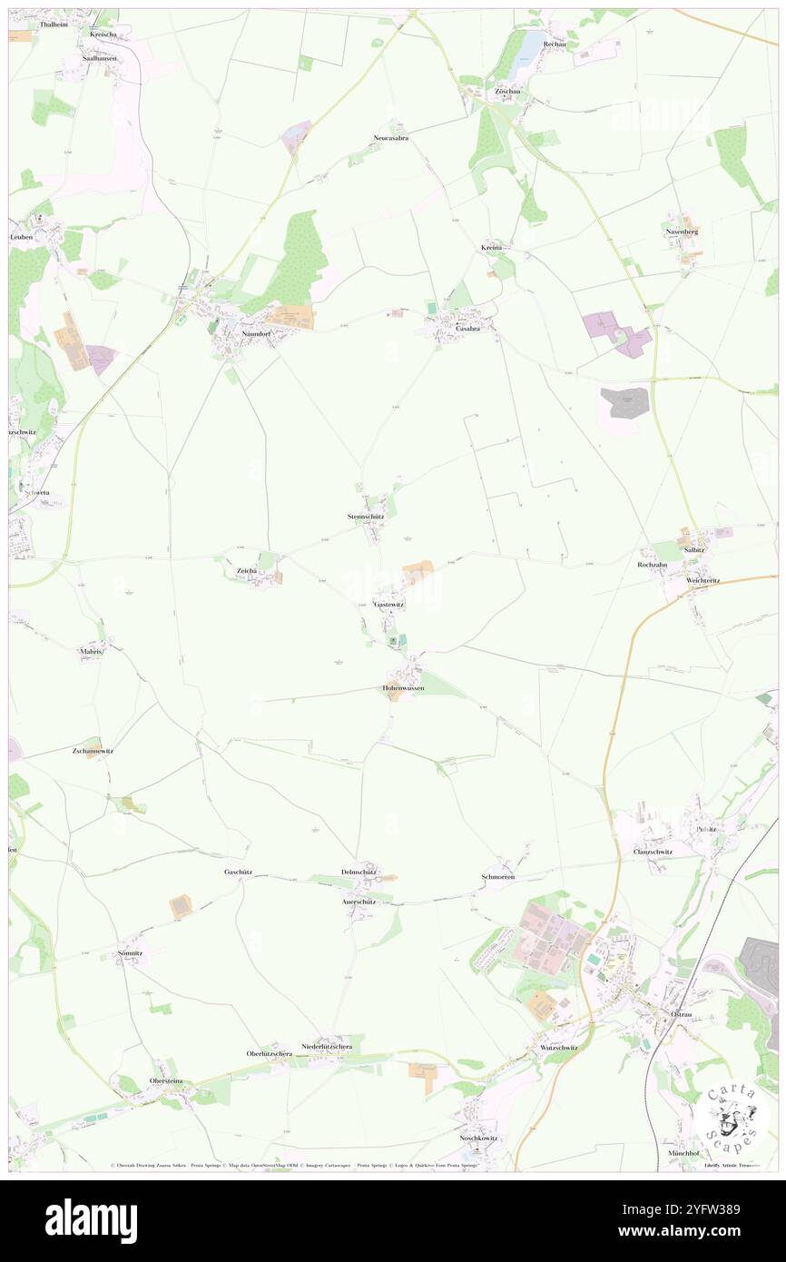 Gastewitz, DE, Deutschland, Sachsen, N 51 14' 5''', N 13 7' 44''', Karte, Cartascapes Map, veröffentlicht 2024. Erkunden Sie Cartascapes, eine Karte, die die vielfältigen Landschaften, Kulturen und Ökosysteme der Erde enthüllt. Reisen Sie durch Zeit und Raum und entdecken Sie die Verflechtungen der Vergangenheit, Gegenwart und Zukunft unseres Planeten. Stockfoto