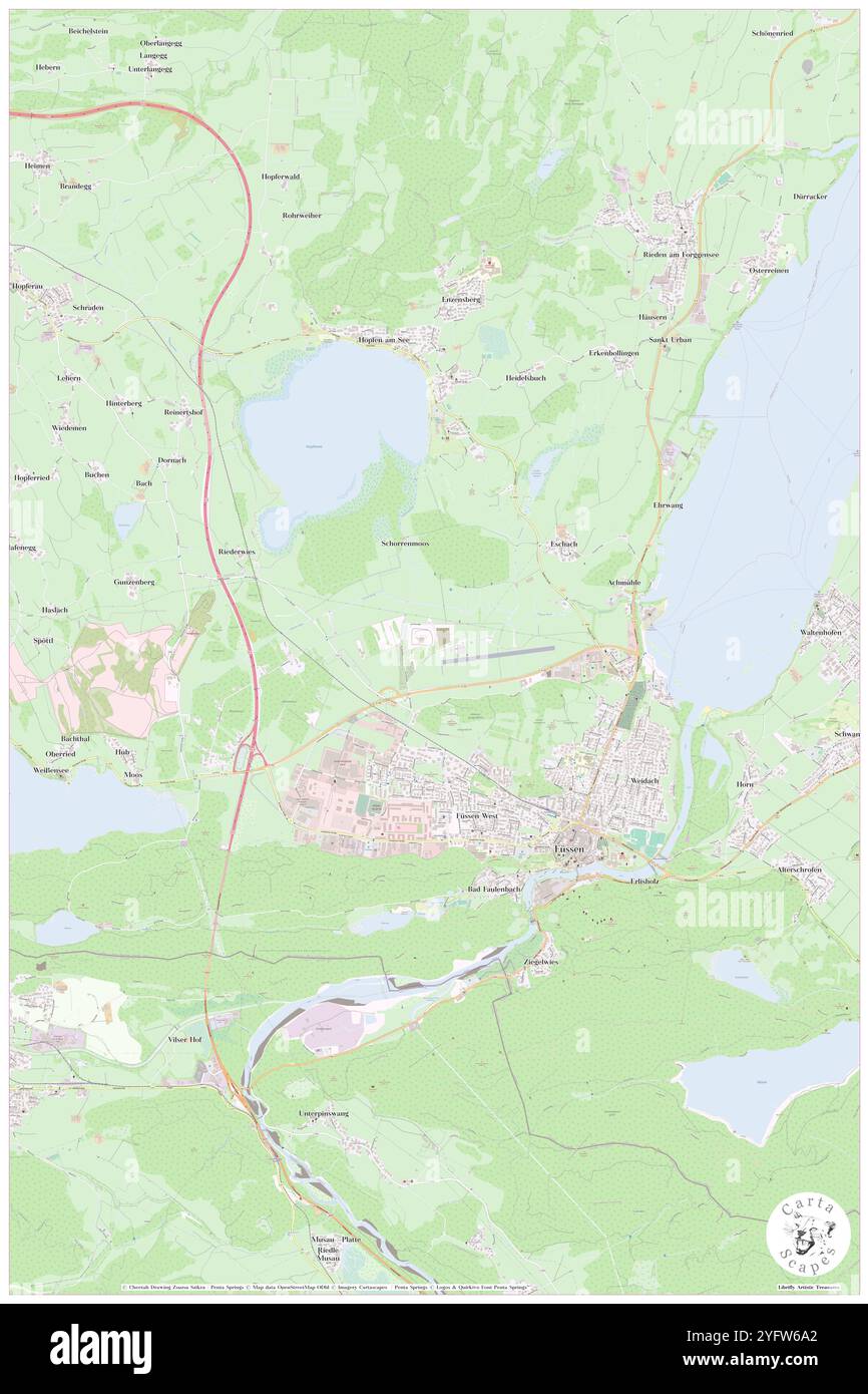 Ach, DE, Deutschland, Bayern, N 47 34' 59''', N 10 40' 59''', Karte, Cartascapes Map veröffentlicht im Jahr 2024. Erkunden Sie Cartascapes, eine Karte, die die vielfältigen Landschaften, Kulturen und Ökosysteme der Erde enthüllt. Reisen Sie durch Zeit und Raum und entdecken Sie die Verflechtungen der Vergangenheit, Gegenwart und Zukunft unseres Planeten. Stockfoto