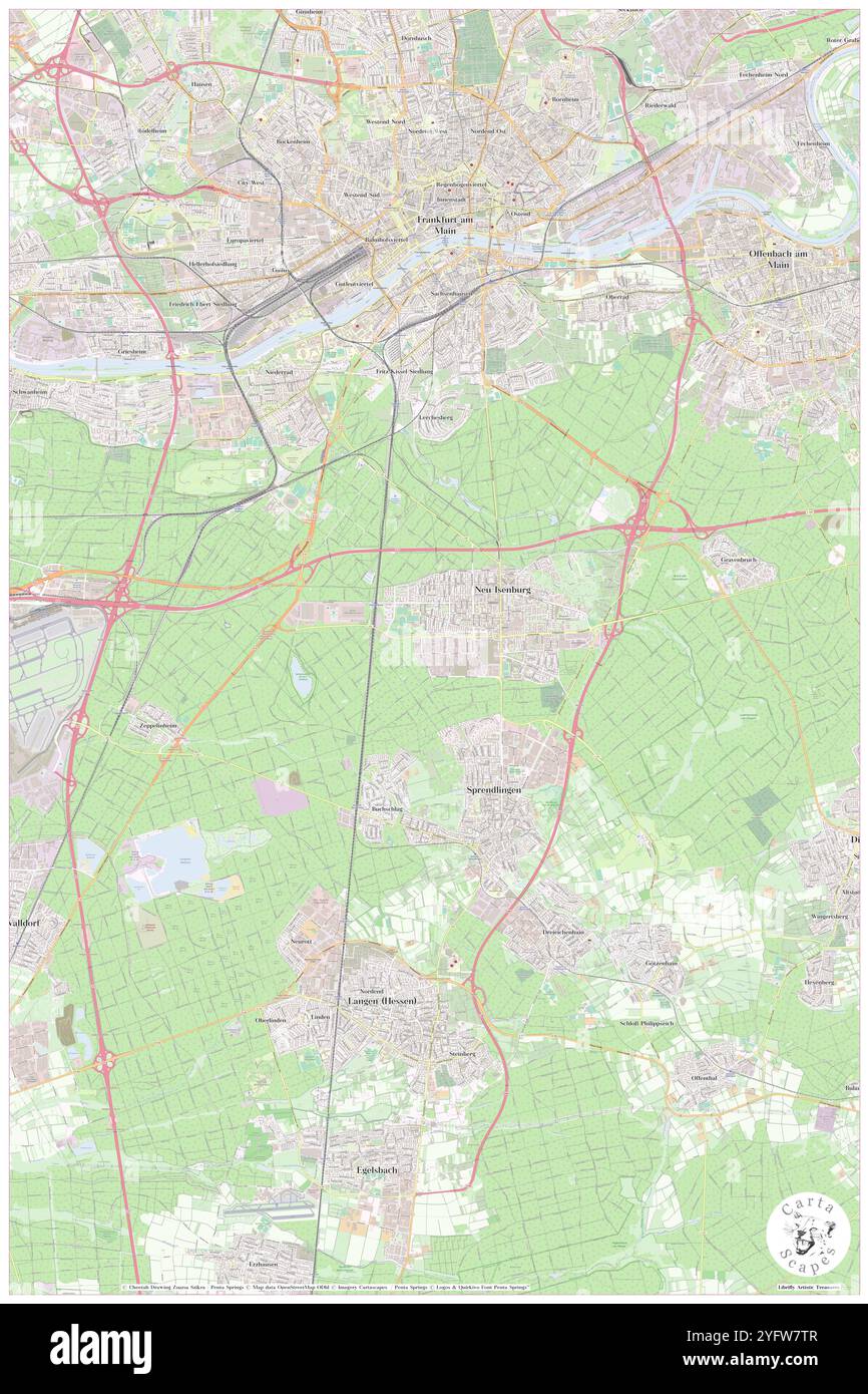 Neu-Isenburg, Regierungsbezirk Darmstadt, DE, Deutschland, Hessen, n 50 2' 59''', N 8 41' 59''', Karte, Cartascapes Map, veröffentlicht 2024. Erkunden Sie Cartascapes, eine Karte, die die vielfältigen Landschaften, Kulturen und Ökosysteme der Erde enthüllt. Reisen Sie durch Zeit und Raum und entdecken Sie die Verflechtungen der Vergangenheit, Gegenwart und Zukunft unseres Planeten. Stockfoto