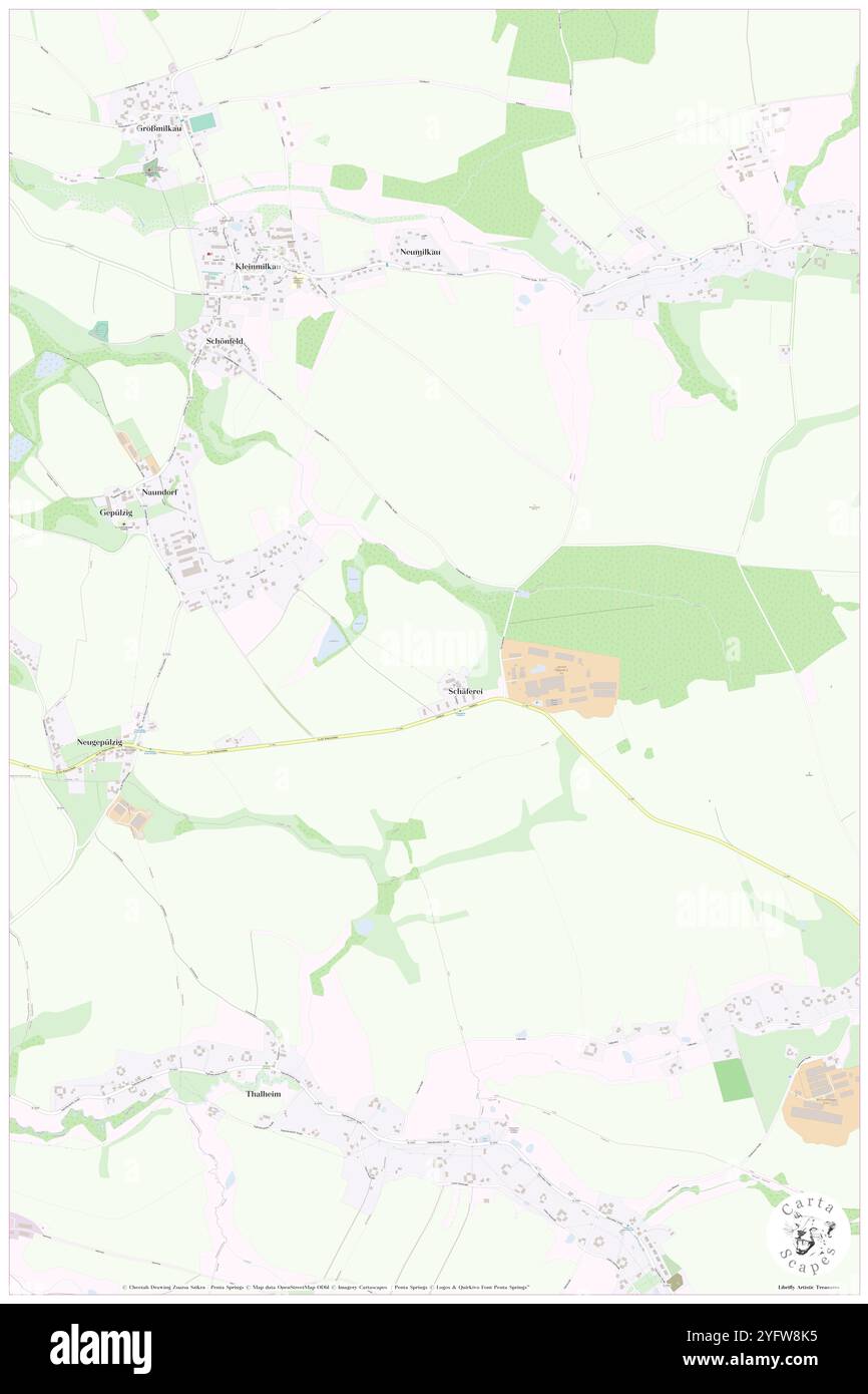 Naundorf, DE, Deutschland, Sachsen, N 51 10' 14''', N 12 57' 23''', Karte, Cartascapes Map, veröffentlicht 2024. Erkunden Sie Cartascapes, eine Karte, die die vielfältigen Landschaften, Kulturen und Ökosysteme der Erde enthüllt. Reisen Sie durch Zeit und Raum und entdecken Sie die Verflechtungen der Vergangenheit, Gegenwart und Zukunft unseres Planeten. Stockfoto