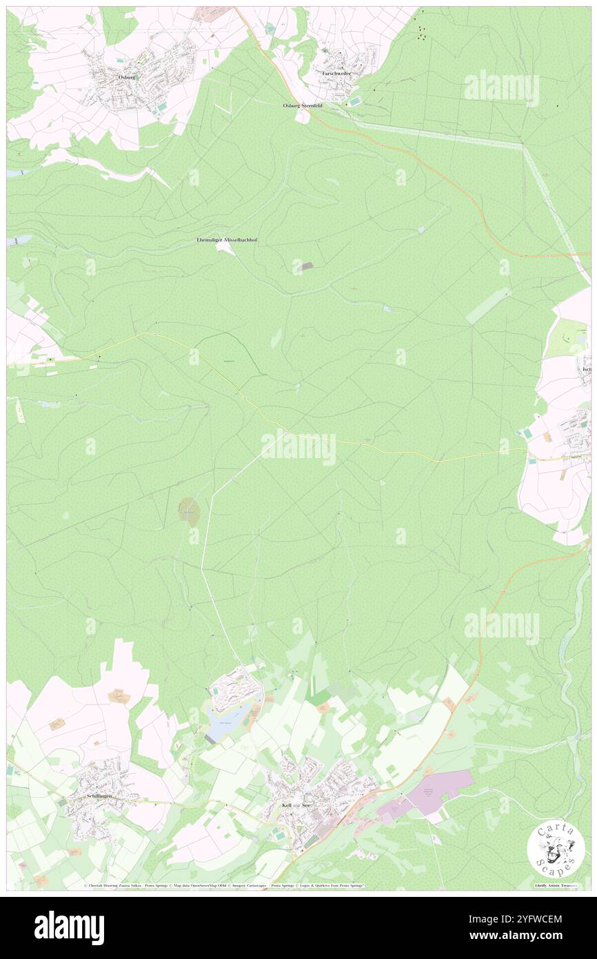 Osburger Hochwald, Deutschland, Rheinland-Pfalz, N 49 40' 25''', N 6 49' 15''', Karte, Cartascapes Map, veröffentlicht 2024. Erkunden Sie Cartascapes, eine Karte, die die vielfältigen Landschaften, Kulturen und Ökosysteme der Erde enthüllt. Reisen Sie durch Zeit und Raum und entdecken Sie die Verflechtungen der Vergangenheit, Gegenwart und Zukunft unseres Planeten. Stockfoto