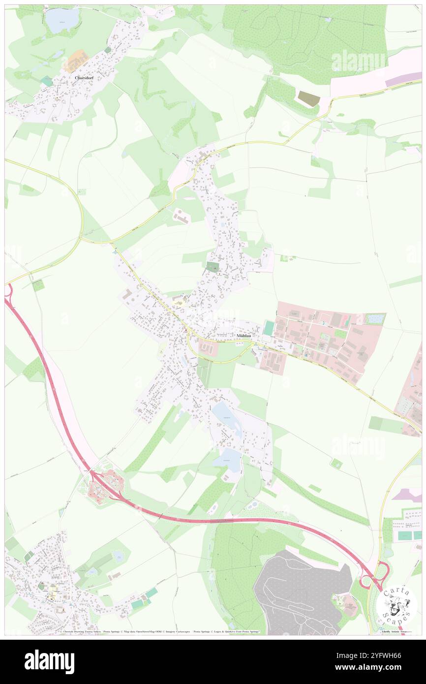 Muehlau, DE, Deutschland, Sachsen, N 50 54' 2''', N 12 46' 0''', Karte, Cartascapes Map, veröffentlicht 2024. Erkunden Sie Cartascapes, eine Karte, die die vielfältigen Landschaften, Kulturen und Ökosysteme der Erde enthüllt. Reisen Sie durch Zeit und Raum und entdecken Sie die Verflechtungen der Vergangenheit, Gegenwart und Zukunft unseres Planeten. Stockfoto