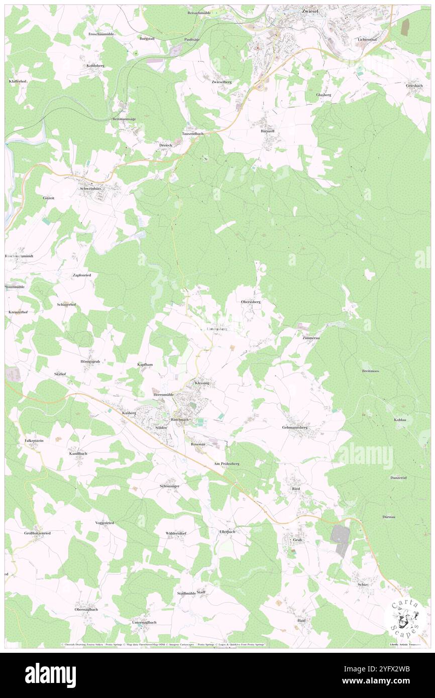 Unterasberg, Niederbayern, DE, Deutschland, Bayern, n 48 57' 50'', N 13 12' 32'', Karte, Cartascapes Map, veröffentlicht 2024. Erkunden Sie Cartascapes, eine Karte, die die vielfältigen Landschaften, Kulturen und Ökosysteme der Erde enthüllt. Reisen Sie durch Zeit und Raum und entdecken Sie die Verflechtungen der Vergangenheit, Gegenwart und Zukunft unseres Planeten. Stockfoto