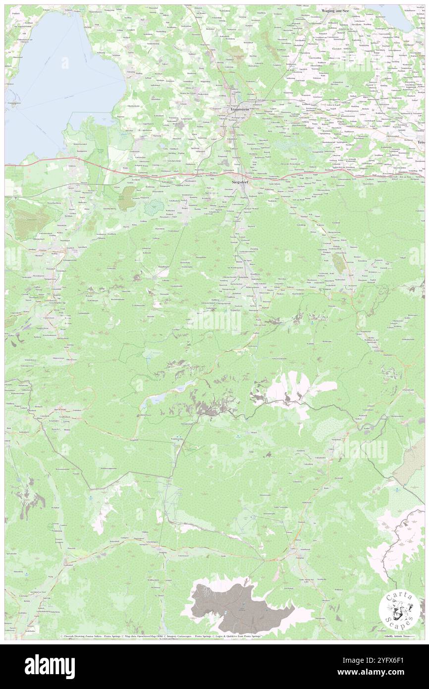 Ruhpolding, Oberbayern, Deutschland, Bayern, n 47 45' 44''', N 12 38' 56''', Karte, Cartascapes Map, veröffentlicht 2024. Erkunden Sie Cartascapes, eine Karte, die die vielfältigen Landschaften, Kulturen und Ökosysteme der Erde enthüllt. Reisen Sie durch Zeit und Raum und entdecken Sie die Verflechtungen der Vergangenheit, Gegenwart und Zukunft unseres Planeten. Stockfoto