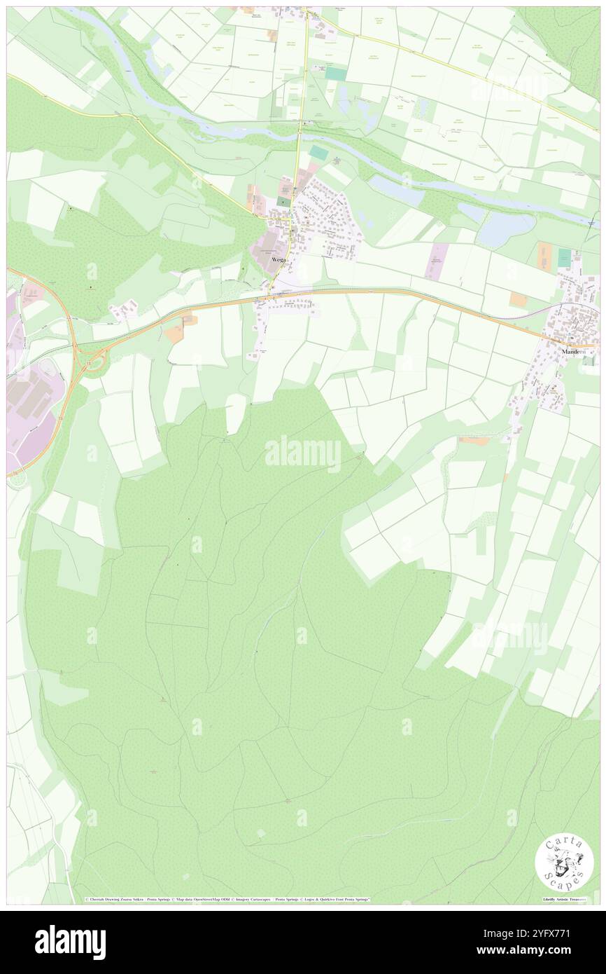 WEGA, Regierungsbezirk Kassel, DE, Deutschland, Hessen, n 51 7' 52'', N 9 10' 31'', Karte, Cartascapes Map, veröffentlicht 2024. Erkunden Sie Cartascapes, eine Karte, die die vielfältigen Landschaften, Kulturen und Ökosysteme der Erde enthüllt. Reisen Sie durch Zeit und Raum und entdecken Sie die Verflechtungen der Vergangenheit, Gegenwart und Zukunft unseres Planeten. Stockfoto