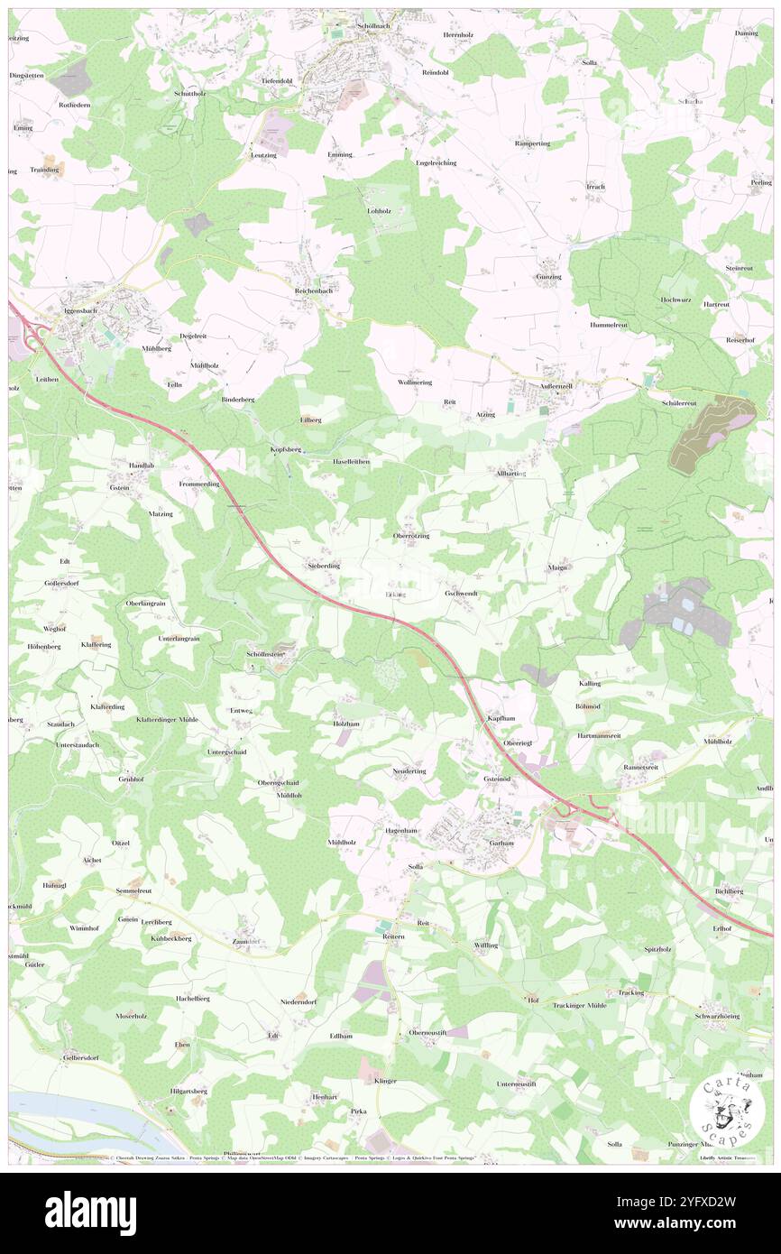 Ecking, Niederbayern, DE, Deutschland, Bayern, n 48 42' 24'', N 13 10' 55'', Karte, Cartascapes Map, veröffentlicht 2024. Erkunden Sie Cartascapes, eine Karte, die die vielfältigen Landschaften, Kulturen und Ökosysteme der Erde enthüllt. Reisen Sie durch Zeit und Raum und entdecken Sie die Verflechtungen der Vergangenheit, Gegenwart und Zukunft unseres Planeten. Stockfoto