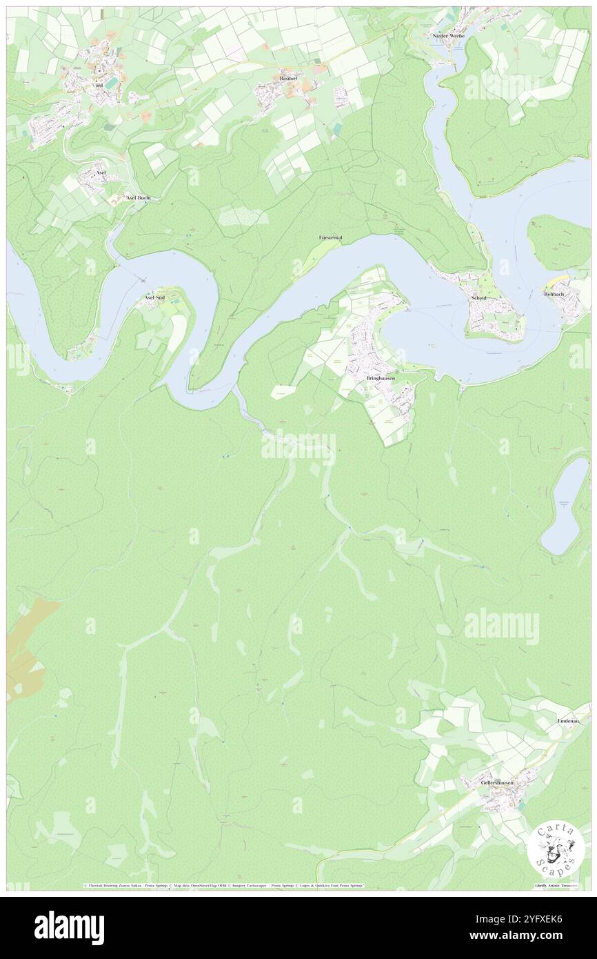 Kessbach, DE, Deutschland, Hessen, N 51 9' 55'', N 8 58' 45''', Karte, Cartascapes Map veröffentlicht 2024. Erkunden Sie Cartascapes, eine Karte, die die vielfältigen Landschaften, Kulturen und Ökosysteme der Erde enthüllt. Reisen Sie durch Zeit und Raum und entdecken Sie die Verflechtungen der Vergangenheit, Gegenwart und Zukunft unseres Planeten. Stockfoto