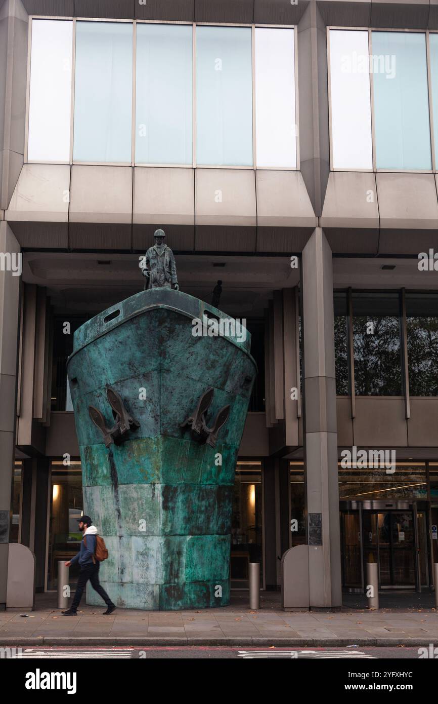 Internationale Seeschifffahrtsorganisation, Hauptsitz und Büros des Sekretariats, Albert Embankment, London, Vereinigtes Königreich. Neben der Themse. Stockfoto