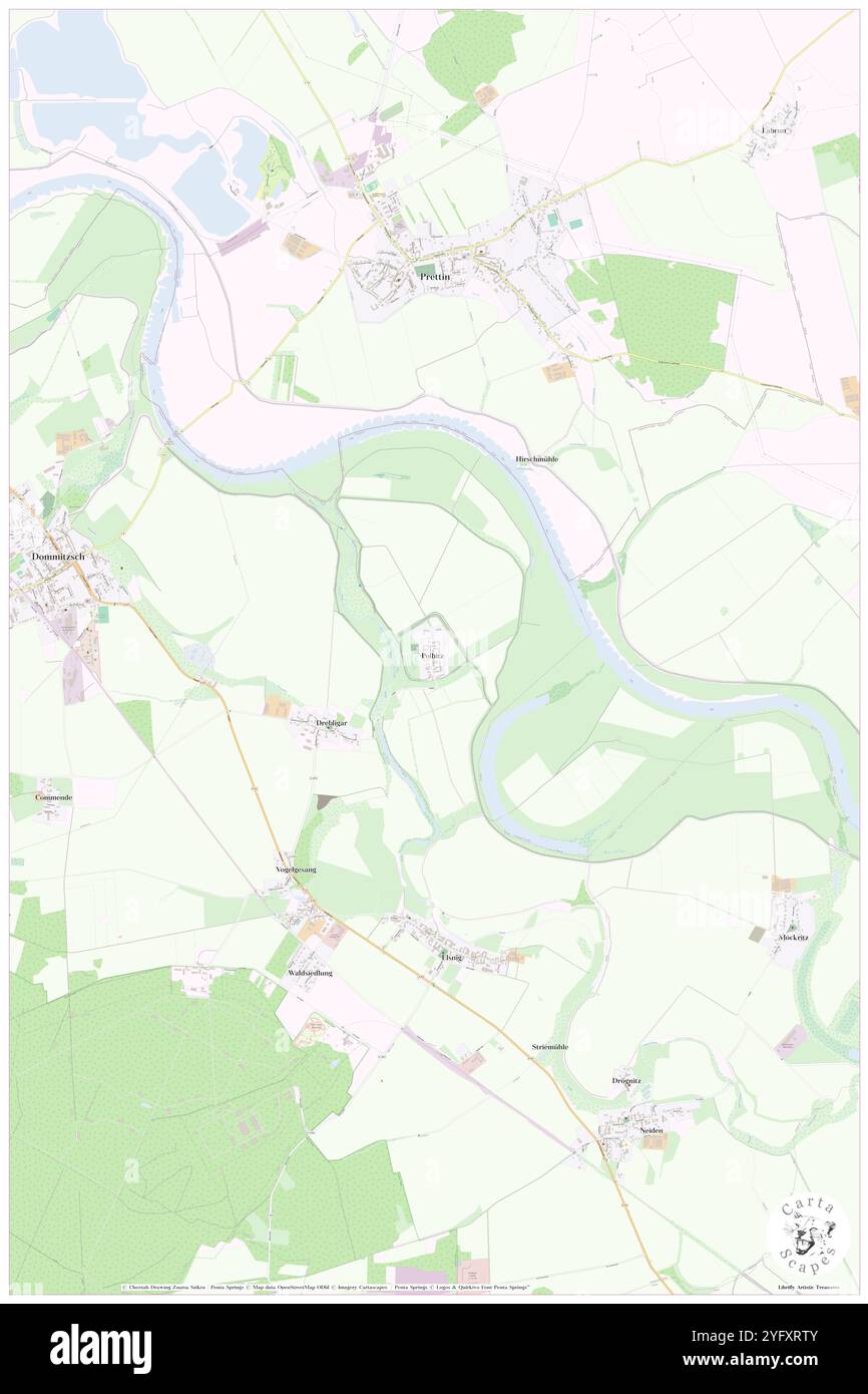 Polbitz, DE, Deutschland, Sachsen, N 51 37' 59''', N 12 55' 35''', Karte, Cartascapes Map, veröffentlicht 2024. Erkunden Sie Cartascapes, eine Karte, die die vielfältigen Landschaften, Kulturen und Ökosysteme der Erde enthüllt. Reisen Sie durch Zeit und Raum und entdecken Sie die Verflechtungen der Vergangenheit, Gegenwart und Zukunft unseres Planeten. Stockfoto