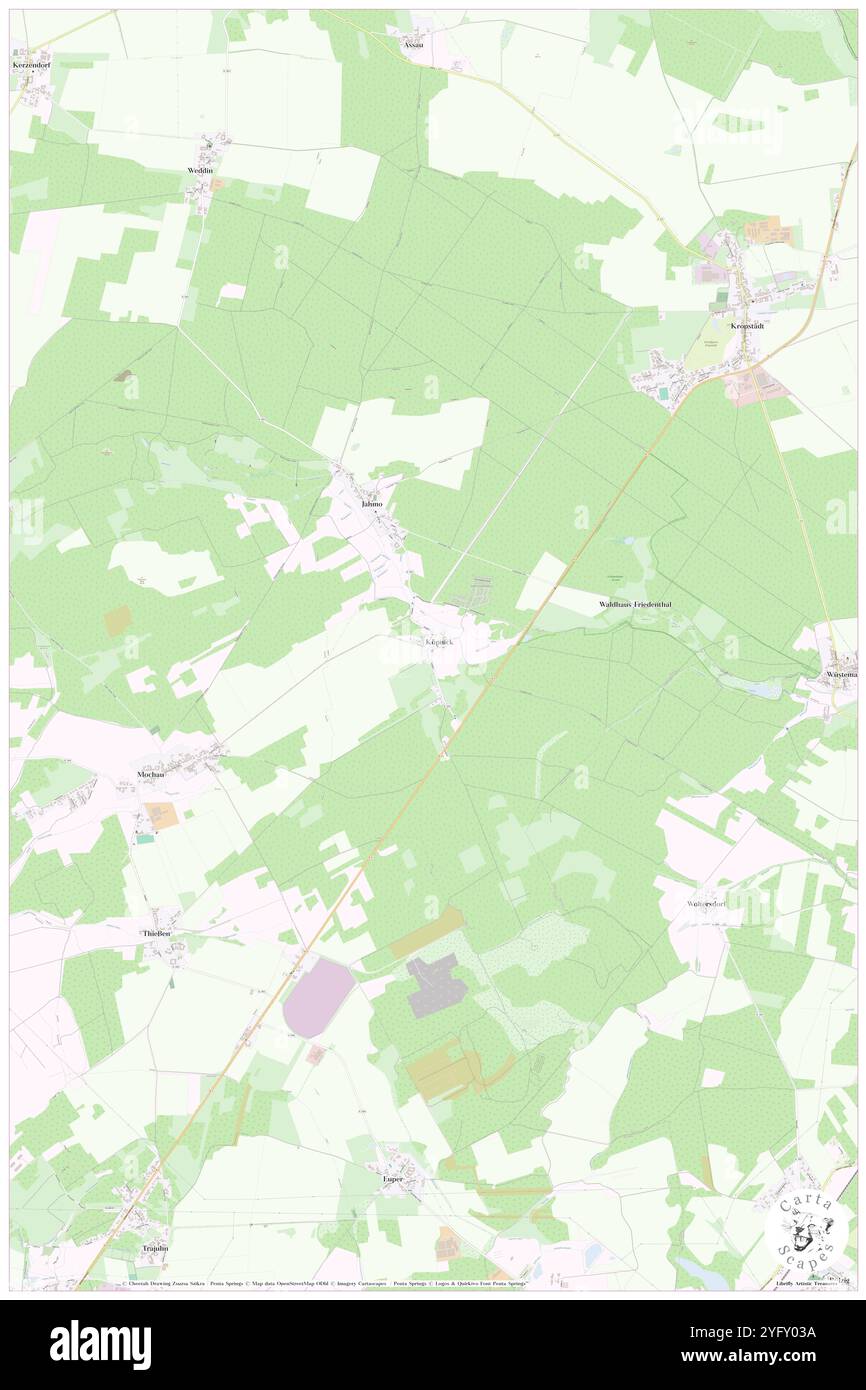 Koepnick, DE, Deutschland, Sachsen-Anhalt, N 51 56' 20'', N 12 42' 32''', Karte, Kartenausgabe 2024. Erkunden Sie Cartascapes, eine Karte, die die vielfältigen Landschaften, Kulturen und Ökosysteme der Erde enthüllt. Reisen Sie durch Zeit und Raum und entdecken Sie die Verflechtungen der Vergangenheit, Gegenwart und Zukunft unseres Planeten. Stockfoto