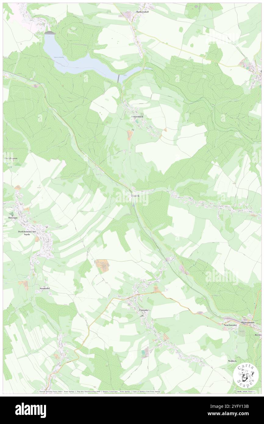 Nassau (Erzgeb), Deutschland, Sachsen, N 50 46' 16'', N 13 29' 6''', Karte, Cartascapes Map, veröffentlicht 2024. Erkunden Sie Cartascapes, eine Karte, die die vielfältigen Landschaften, Kulturen und Ökosysteme der Erde enthüllt. Reisen Sie durch Zeit und Raum und entdecken Sie die Verflechtungen der Vergangenheit, Gegenwart und Zukunft unseres Planeten. Stockfoto