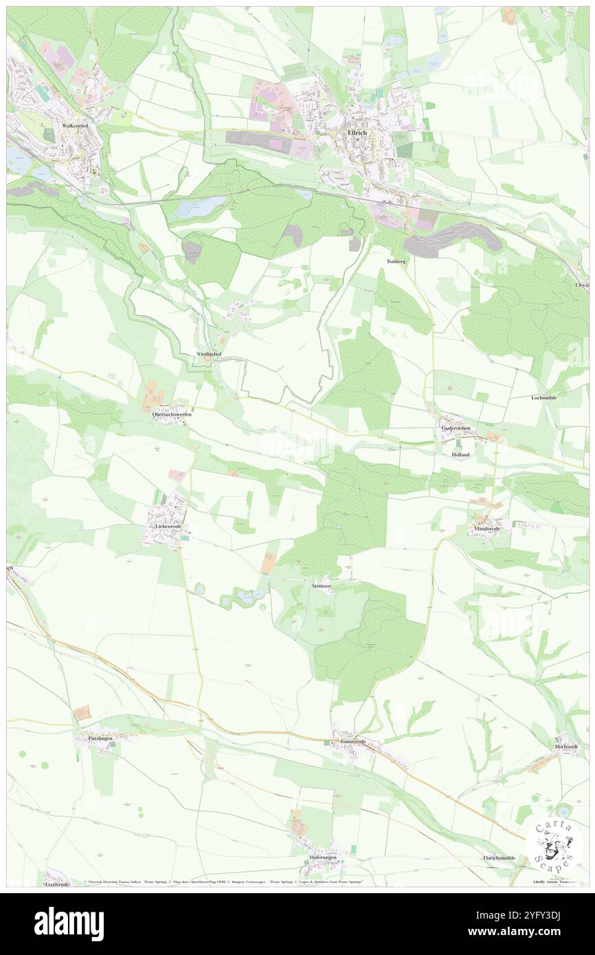 Sachsengraben, Deutschland, Thüringen, N 51 33' 12''', N 10 39' 16''', Karte, Cartascapes Map veröffentlicht 2024. Erkunden Sie Cartascapes, eine Karte, die die vielfältigen Landschaften, Kulturen und Ökosysteme der Erde enthüllt. Reisen Sie durch Zeit und Raum und entdecken Sie die Verflechtungen der Vergangenheit, Gegenwart und Zukunft unseres Planeten. Stockfoto