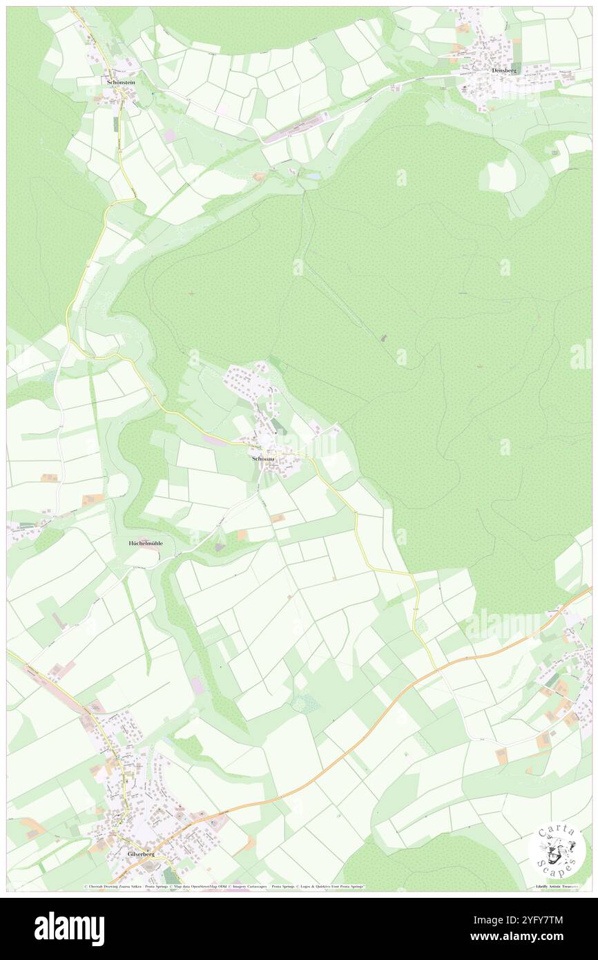 Schoenau, DE, Deutschland, Thüringen, N 50 56' 42''', N 10 25' 38''', Karte, Kartenausgabe 2024. Erkunden Sie Cartascapes, eine Karte, die die vielfältigen Landschaften, Kulturen und Ökosysteme der Erde enthüllt. Reisen Sie durch Zeit und Raum und entdecken Sie die Verflechtungen der Vergangenheit, Gegenwart und Zukunft unseres Planeten. Stockfoto