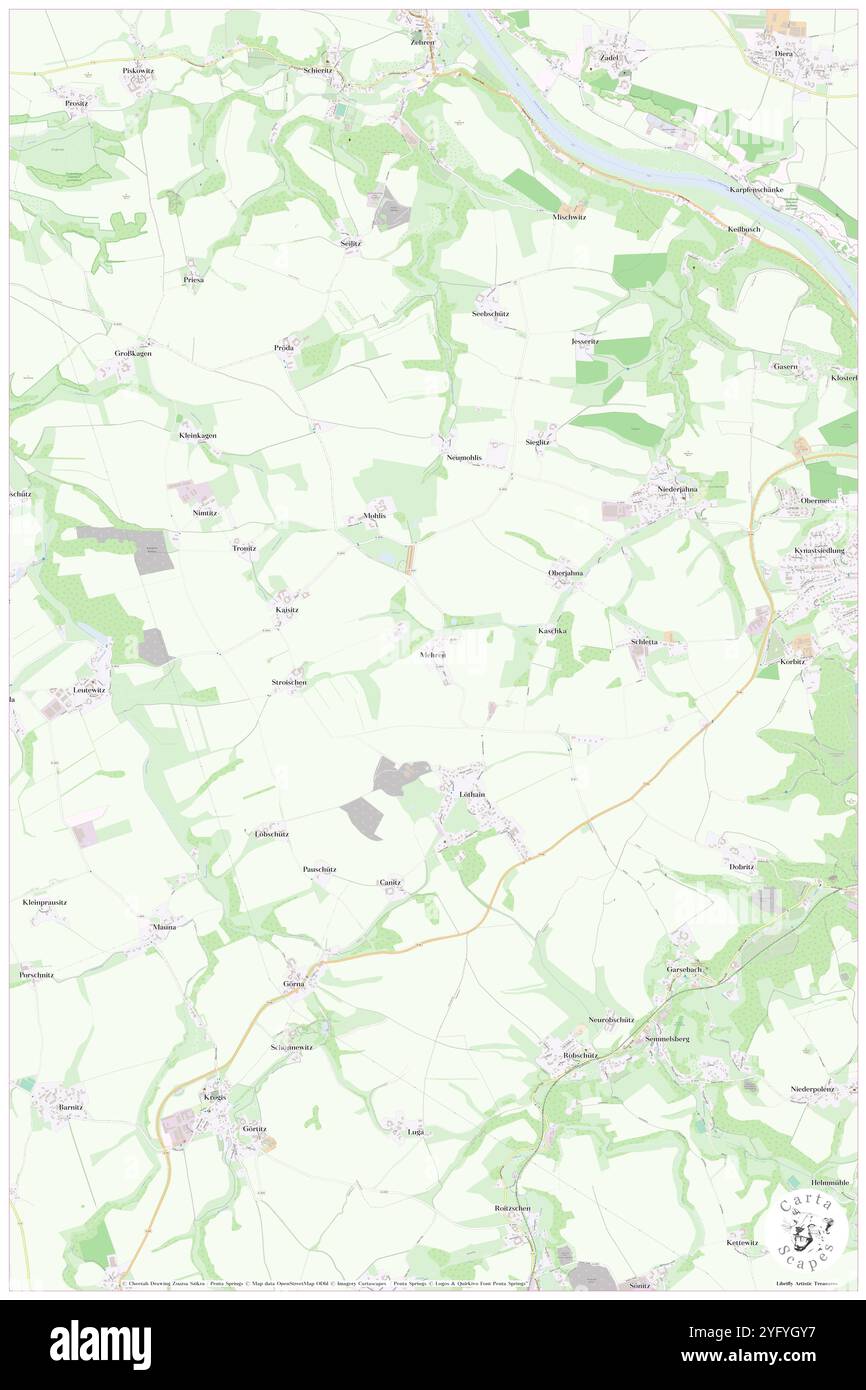 Mehren, DE, Deutschland, Sachsen, N 51 9' 13''', N 13 24' 20''', Karte, Cartascapes Map, veröffentlicht 2024. Erkunden Sie Cartascapes, eine Karte, die die vielfältigen Landschaften, Kulturen und Ökosysteme der Erde enthüllt. Reisen Sie durch Zeit und Raum und entdecken Sie die Verflechtungen der Vergangenheit, Gegenwart und Zukunft unseres Planeten. Stockfoto