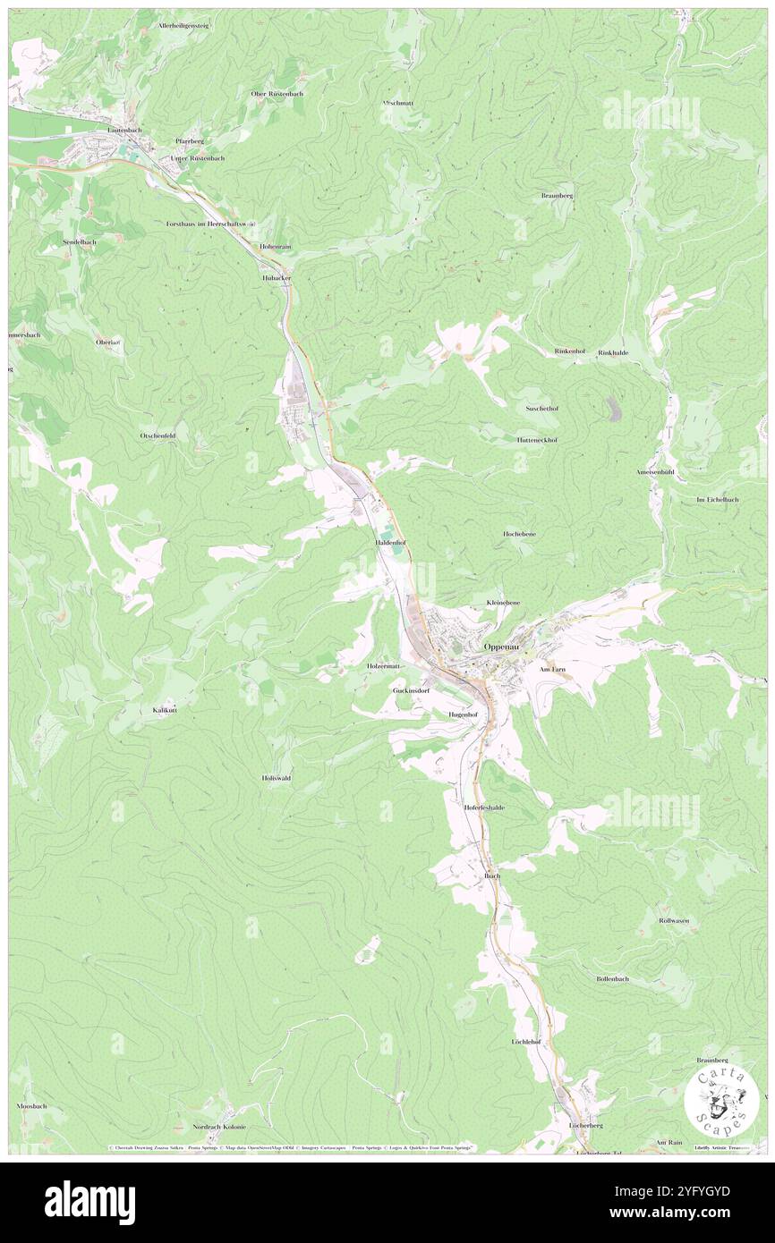 Steinenbach, Region Freiburg, Deutschland, Baden-Württemberg, n 48 28' 51'', N 8 8' 58'', Karte, Cartascapes Map, veröffentlicht 2024. Erkunden Sie Cartascapes, eine Karte, die die vielfältigen Landschaften, Kulturen und Ökosysteme der Erde enthüllt. Reisen Sie durch Zeit und Raum und entdecken Sie die Verflechtungen der Vergangenheit, Gegenwart und Zukunft unseres Planeten. Stockfoto