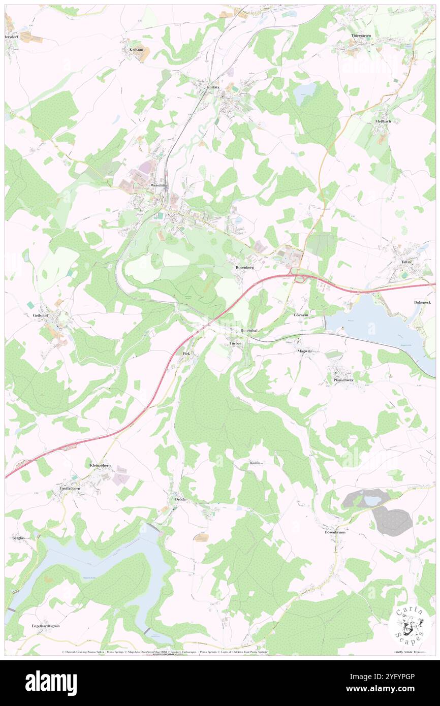 Feilebach, DE, Deutschland, Sachsen, N 50 25' 38''', N 12 4' 24''', Karte, Cartascapes Map, veröffentlicht 2024. Erkunden Sie Cartascapes, eine Karte, die die vielfältigen Landschaften, Kulturen und Ökosysteme der Erde enthüllt. Reisen Sie durch Zeit und Raum und entdecken Sie die Verflechtungen der Vergangenheit, Gegenwart und Zukunft unseres Planeten. Stockfoto