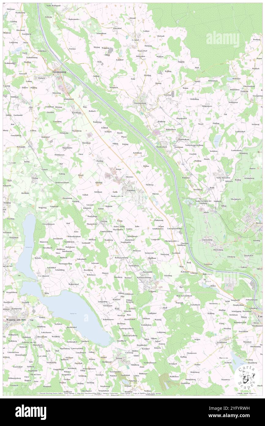 Fridolfing, Oberbayern, DE, Deutschland, Bayern, n 47 59' 51''', N 12 49' 31''', Karte, Cartascapes Map, veröffentlicht 2024. Erkunden Sie Cartascapes, eine Karte, die die vielfältigen Landschaften, Kulturen und Ökosysteme der Erde enthüllt. Reisen Sie durch Zeit und Raum und entdecken Sie die Verflechtungen der Vergangenheit, Gegenwart und Zukunft unseres Planeten. Stockfoto