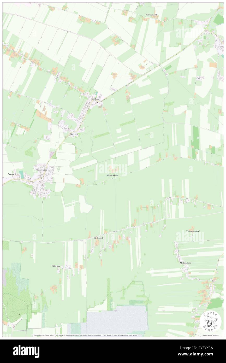 Kleine Geest, Deutschland, Niedersachsen, N 53 44' 40''', N 8 50' 34''', Karte, Cartascapes Map veröffentlicht 2024. Erkunden Sie Cartascapes, eine Karte, die die vielfältigen Landschaften, Kulturen und Ökosysteme der Erde enthüllt. Reisen Sie durch Zeit und Raum und entdecken Sie die Verflechtungen der Vergangenheit, Gegenwart und Zukunft unseres Planeten. Stockfoto