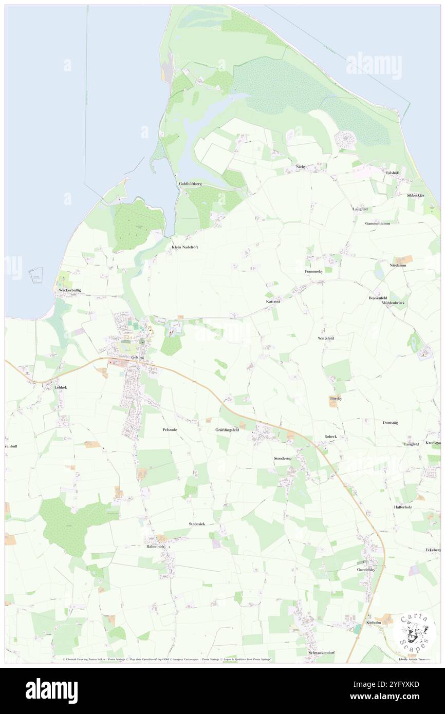 Bleicherfeld, Deutschland, Schleswig-Holstein, N 54 45' 0''', N 9 55' 0''', Karte, Cartascapes Map veröffentlicht 2024. Erkunden Sie Cartascapes, eine Karte, die die vielfältigen Landschaften, Kulturen und Ökosysteme der Erde enthüllt. Reisen Sie durch Zeit und Raum und entdecken Sie die Verflechtungen der Vergangenheit, Gegenwart und Zukunft unseres Planeten. Stockfoto