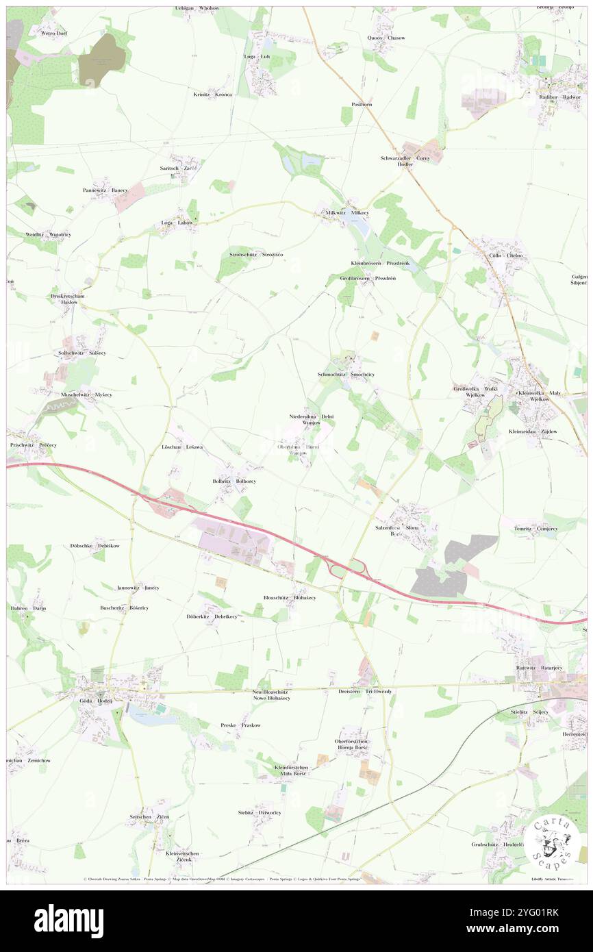 Oberuhna, DE, Deutschland, Sachsen, N 51 12' 19'', N 14 21' 8''', Karte, Cartascapes Map, veröffentlicht 2024. Erkunden Sie Cartascapes, eine Karte, die die vielfältigen Landschaften, Kulturen und Ökosysteme der Erde enthüllt. Reisen Sie durch Zeit und Raum und entdecken Sie die Verflechtungen der Vergangenheit, Gegenwart und Zukunft unseres Planeten. Stockfoto