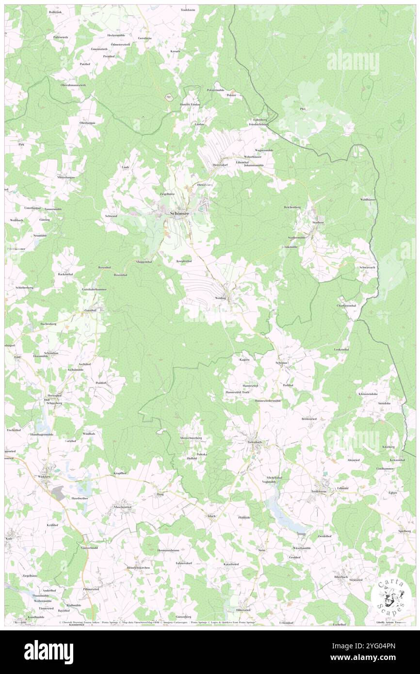 Weiding, Deutschland, Bayern, N 49 40' 51''', N 12 7' 24''', Karte, Cartascapes Map, veröffentlicht 2024. Erkunden Sie Cartascapes, eine Karte, die die vielfältigen Landschaften, Kulturen und Ökosysteme der Erde enthüllt. Reisen Sie durch Zeit und Raum und entdecken Sie die Verflechtungen der Vergangenheit, Gegenwart und Zukunft unseres Planeten. Stockfoto