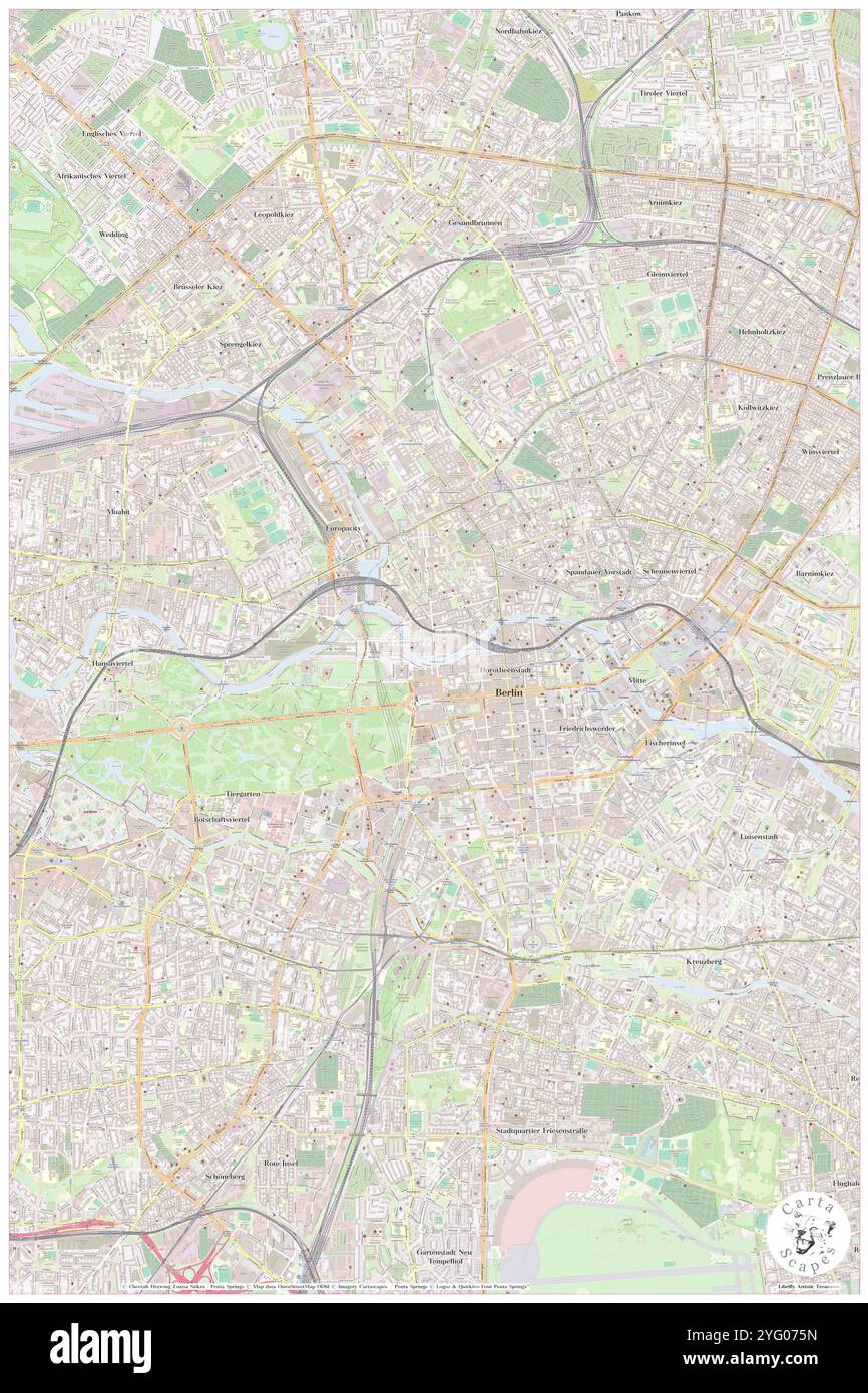 B W Berlin Mitte, DE, Deutschland, Berlin, N 52 31' 12'', N 13 22' 48'', Karte, Cartascapes Map, veröffentlicht 2024. Erkunden Sie Cartascapes, eine Karte, die die vielfältigen Landschaften, Kulturen und Ökosysteme der Erde enthüllt. Reisen Sie durch Zeit und Raum und entdecken Sie die Verflechtungen der Vergangenheit, Gegenwart und Zukunft unseres Planeten. Stockfoto