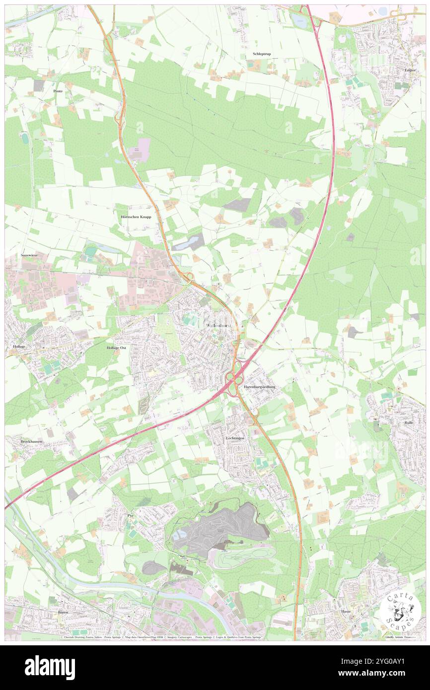 Wallenhorst neue St.-Alexander-Kirche, Deutschland, Niedersachsen, N 52 20' 59'', N 8 0' 55''', Karte, Cartascapes Map 2024 veröffentlicht. Erkunden Sie Cartascapes, eine Karte, die die vielfältigen Landschaften, Kulturen und Ökosysteme der Erde enthüllt. Reisen Sie durch Zeit und Raum und entdecken Sie die Verflechtungen der Vergangenheit, Gegenwart und Zukunft unseres Planeten. Stockfoto