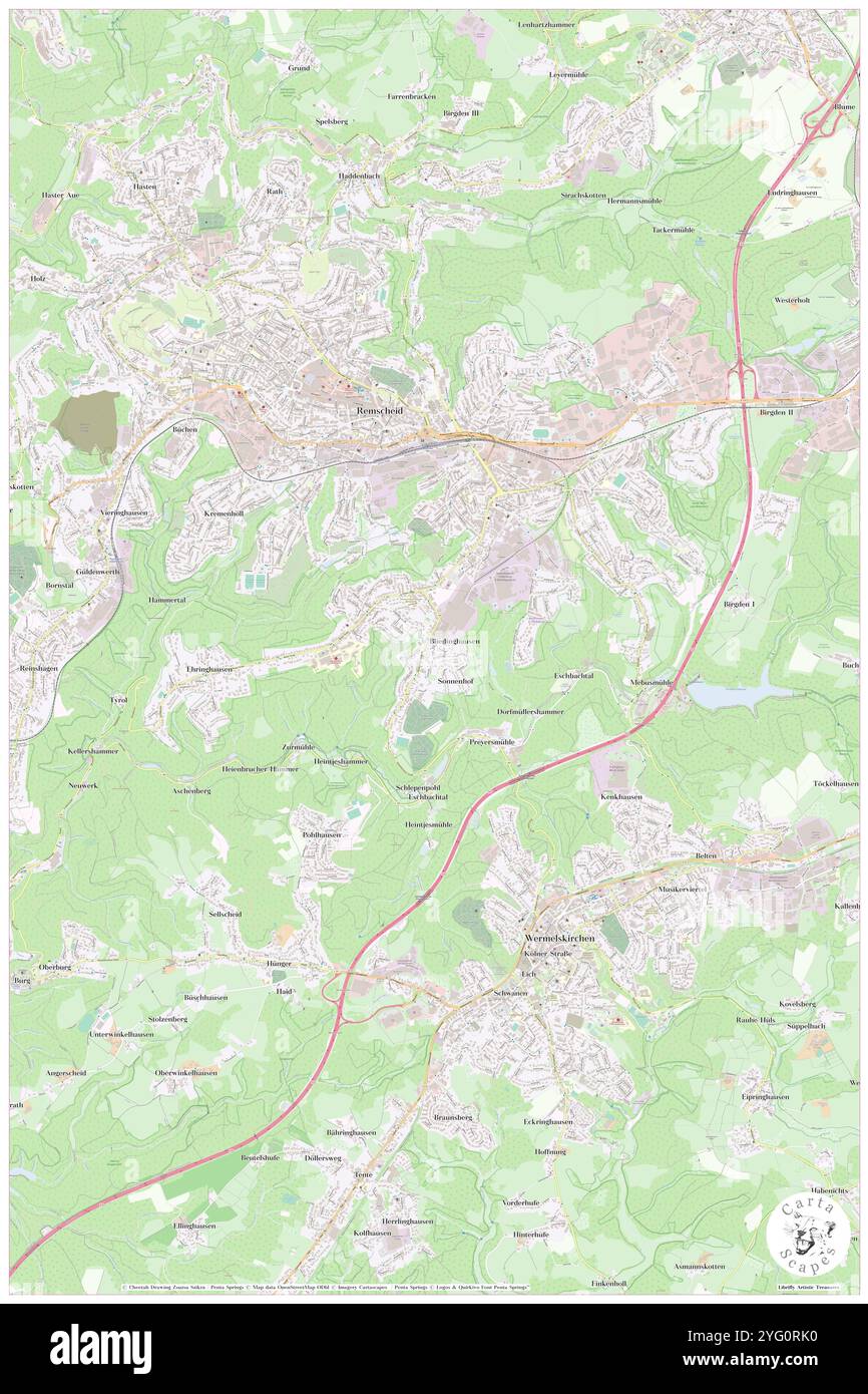 Bliedinghausen, Bezirk Düsseldorf, DE, Deutschland, Nordrhein-Westfalen, n 51 9' 42'', N 7 12' 2'', Karte, Cartascapes Map, veröffentlicht 2024. Erkunden Sie Cartascapes, eine Karte, die die vielfältigen Landschaften, Kulturen und Ökosysteme der Erde enthüllt. Reisen Sie durch Zeit und Raum und entdecken Sie die Verflechtungen der Vergangenheit, Gegenwart und Zukunft unseres Planeten. Stockfoto