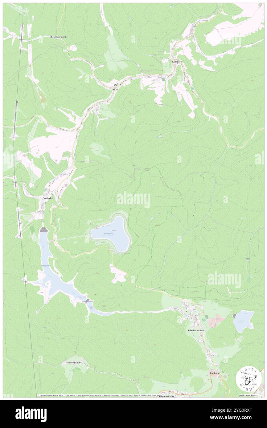 Wurzelberg, DE, Deutschland, Thüringen, N 50 31' 5''', N 11 2' 15''', Karte, Kartenausgabe 2024. Erkunden Sie Cartascapes, eine Karte, die die vielfältigen Landschaften, Kulturen und Ökosysteme der Erde enthüllt. Reisen Sie durch Zeit und Raum und entdecken Sie die Verflechtungen der Vergangenheit, Gegenwart und Zukunft unseres Planeten. Stockfoto