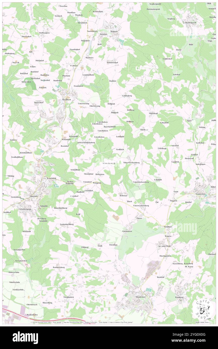 Schwarzenstein, Niederbayern, DE, Deutschland, Bayern, n 48 58' 58''', N 12 42' 46''', Karte, Cartascapes Map, veröffentlicht 2024. Erkunden Sie Cartascapes, eine Karte, die die vielfältigen Landschaften, Kulturen und Ökosysteme der Erde enthüllt. Reisen Sie durch Zeit und Raum und entdecken Sie die Verflechtungen der Vergangenheit, Gegenwart und Zukunft unseres Planeten. Stockfoto