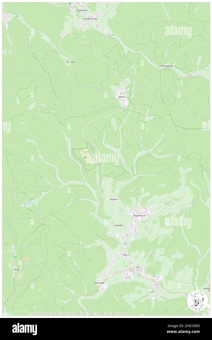 Forst Wingeshausen, DE, Deutschland, Nordrhein-Westfalen, N 51 5' 13''', N 8 16' 26''', Karte, Karte, Kartenbild 2024 veröffentlicht. Erkunden Sie Cartascapes, eine Karte, die die vielfältigen Landschaften, Kulturen und Ökosysteme der Erde enthüllt. Reisen Sie durch Zeit und Raum und entdecken Sie die Verflechtungen der Vergangenheit, Gegenwart und Zukunft unseres Planeten. Stockfoto