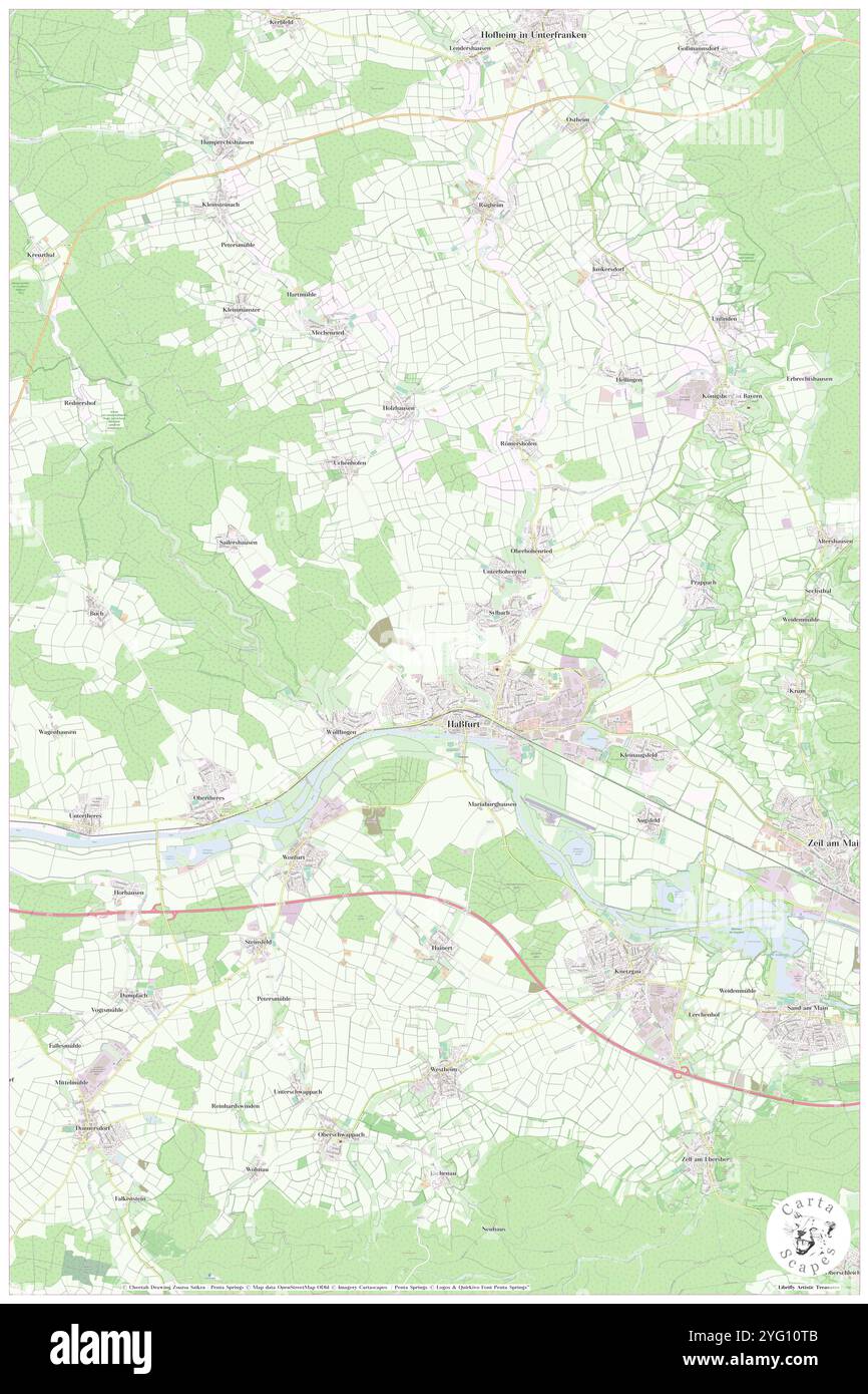 Hassfurt, Regierungsbezirk Unterfranken, DE, Deutschland, Bayern, n 50 1' 59'', N 10 30' 35'', Karte, Cartascapes Map, veröffentlicht 2024. Erkunden Sie Cartascapes, eine Karte, die die vielfältigen Landschaften, Kulturen und Ökosysteme der Erde enthüllt. Reisen Sie durch Zeit und Raum und entdecken Sie die Verflechtungen der Vergangenheit, Gegenwart und Zukunft unseres Planeten. Stockfoto