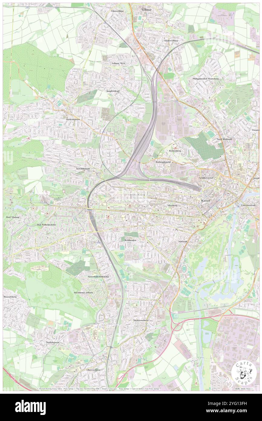 Kirche St. Marien (Rosenkranzkirche), Regierungsbezirk Kassel, DE, Deutschland, Hessen, n 51 18' 58'', N 9 27' 47'', Karte, Cartascapes Map, veröffentlicht 2024. Erkunden Sie Cartascapes, eine Karte, die die vielfältigen Landschaften, Kulturen und Ökosysteme der Erde enthüllt. Reisen Sie durch Zeit und Raum und entdecken Sie die Verflechtungen der Vergangenheit, Gegenwart und Zukunft unseres Planeten. Stockfoto