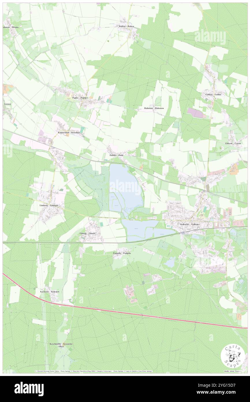 Unterteich, Deutschland, Brandenburg, N 51 45' 29'', N 14 13' 5''', Karte, Cartascapes Map, veröffentlicht 2024. Erkunden Sie Cartascapes, eine Karte, die die vielfältigen Landschaften, Kulturen und Ökosysteme der Erde enthüllt. Reisen Sie durch Zeit und Raum und entdecken Sie die Verflechtungen der Vergangenheit, Gegenwart und Zukunft unseres Planeten. Stockfoto