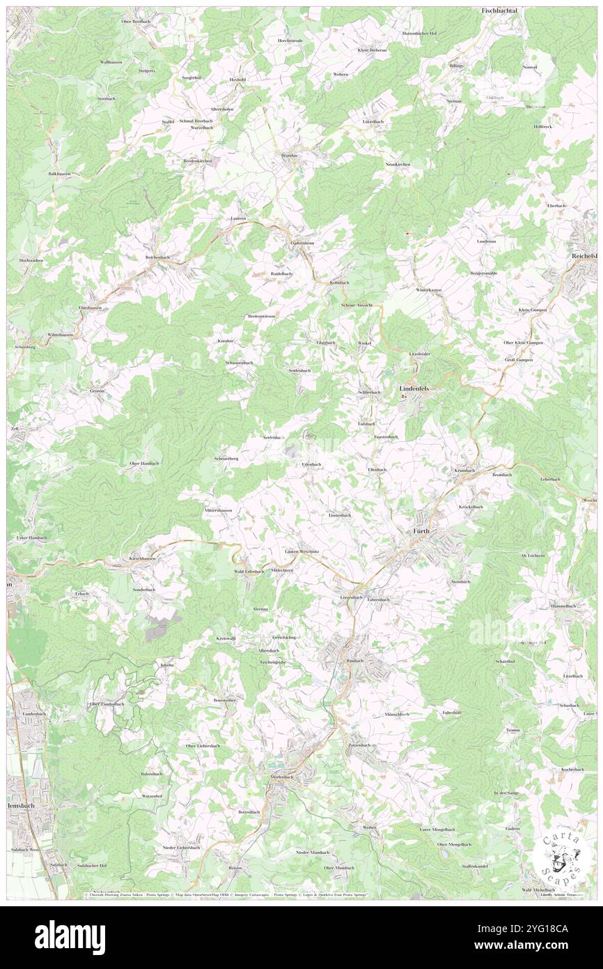 Erlenbach, DE, Deutschland, Rheinland-Pfalz, N 49 6' 47''', N 7 51' 43''', Karte, Karte, Karte veröffentlicht 2024. Erkunden Sie Cartascapes, eine Karte, die die vielfältigen Landschaften, Kulturen und Ökosysteme der Erde enthüllt. Reisen Sie durch Zeit und Raum und entdecken Sie die Verflechtungen der Vergangenheit, Gegenwart und Zukunft unseres Planeten. Stockfoto