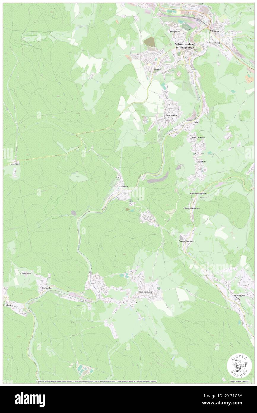 Antonsthal, DE, Deutschland, Sachsen, N 50 30' 2'', N 12 45' 36''', Karte, Cartascapes Map veröffentlicht 2024. Erkunden Sie Cartascapes, eine Karte, die die vielfältigen Landschaften, Kulturen und Ökosysteme der Erde enthüllt. Reisen Sie durch Zeit und Raum und entdecken Sie die Verflechtungen der Vergangenheit, Gegenwart und Zukunft unseres Planeten. Stockfoto