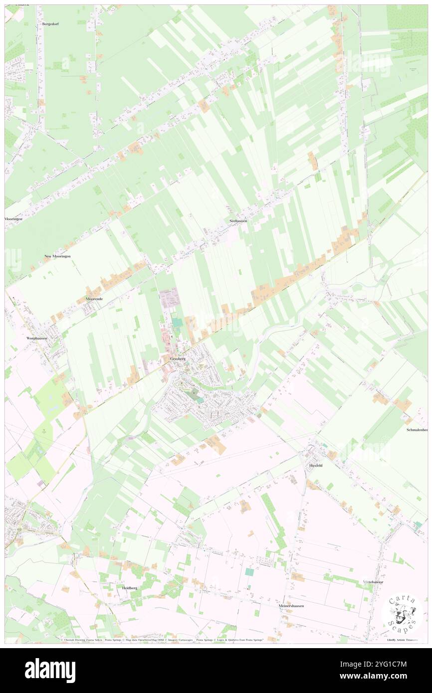 Woerpedorf, DE, Deutschland, Niedersachsen, N 53 11' 17'', N 8 59' 32''', Karte, Kartenausgabe 2024. Erkunden Sie Cartascapes, eine Karte, die die vielfältigen Landschaften, Kulturen und Ökosysteme der Erde enthüllt. Reisen Sie durch Zeit und Raum und entdecken Sie die Verflechtungen der Vergangenheit, Gegenwart und Zukunft unseres Planeten. Stockfoto