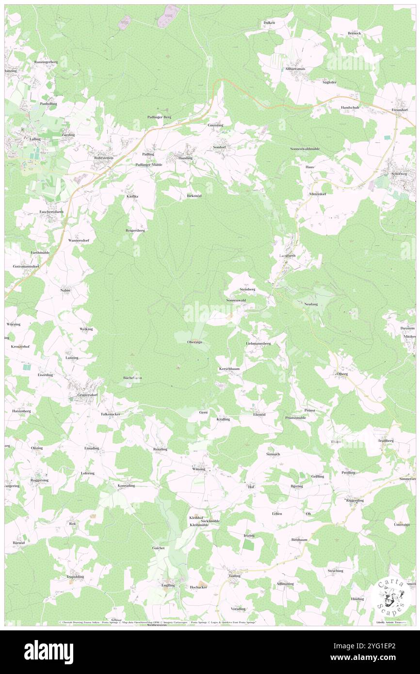 Oberaign, Deutschland, Bayern, N 48 49' 0'', N 13 10' 59'', Karte, Cartascapes Map, veröffentlicht 2024. Erkunden Sie Cartascapes, eine Karte, die die vielfältigen Landschaften, Kulturen und Ökosysteme der Erde enthüllt. Reisen Sie durch Zeit und Raum und entdecken Sie die Verflechtungen der Vergangenheit, Gegenwart und Zukunft unseres Planeten. Stockfoto