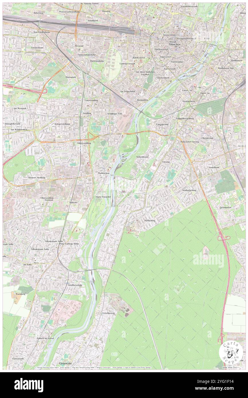 Zoo Hellabrunn, Oberbayern, DE, Deutschland, Bayern, n 48 5' 52''', N 11 33' 16'', Karte, Cartascapes Map, veröffentlicht 2024. Erkunden Sie Cartascapes, eine Karte, die die vielfältigen Landschaften, Kulturen und Ökosysteme der Erde enthüllt. Reisen Sie durch Zeit und Raum und entdecken Sie die Verflechtungen der Vergangenheit, Gegenwart und Zukunft unseres Planeten. Stockfoto