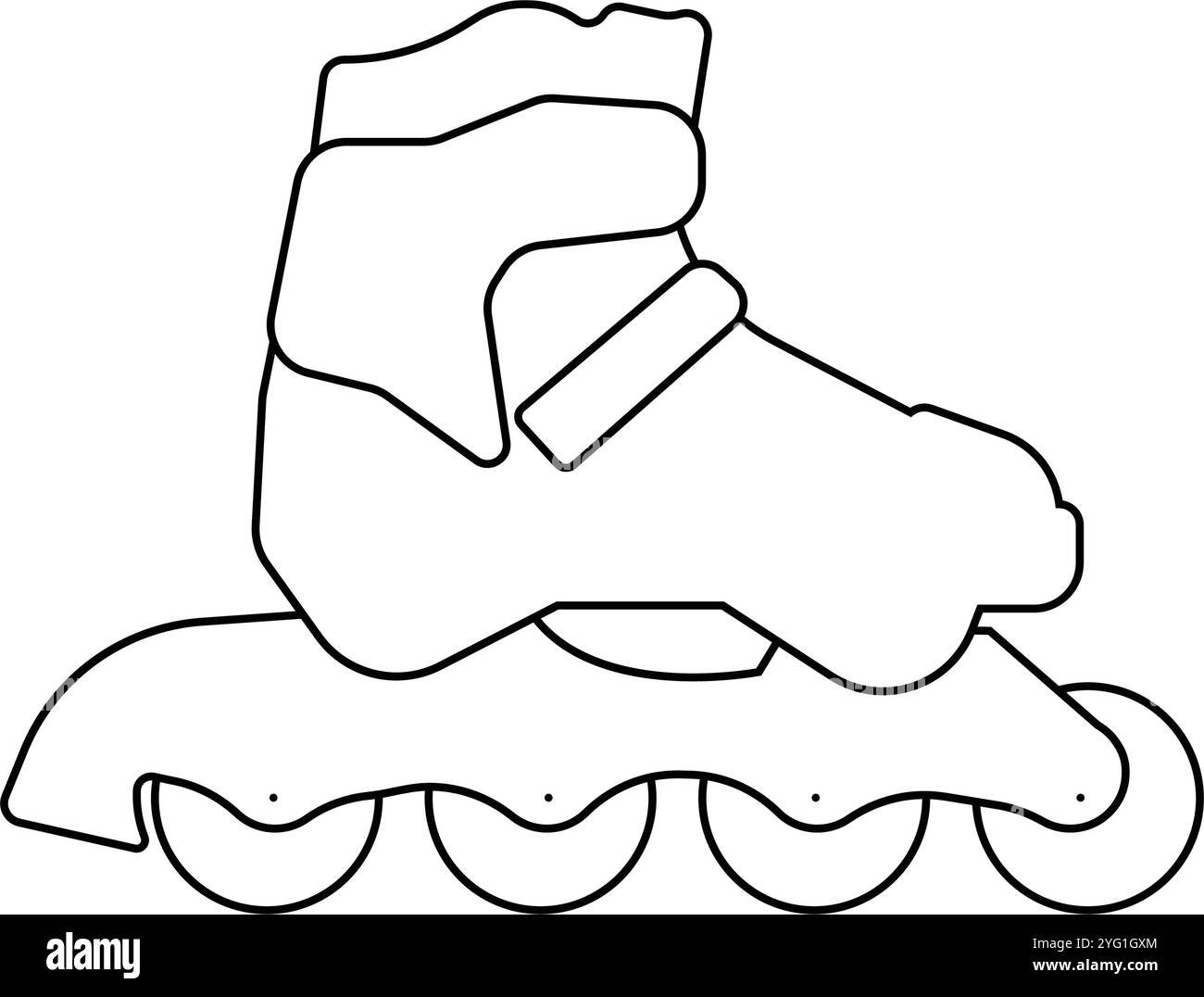 Rollschuhlaufen Icon Illustration Design Stock Vektor