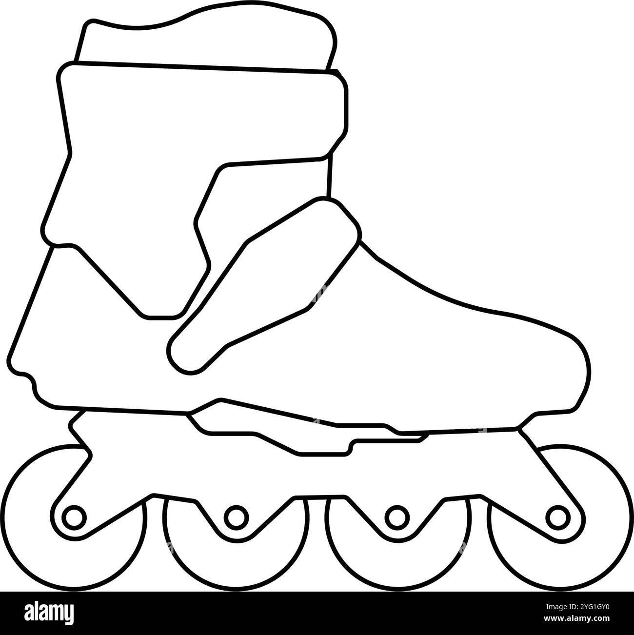 Rollschuhlaufen Icon Illustration Design Stock Vektor
