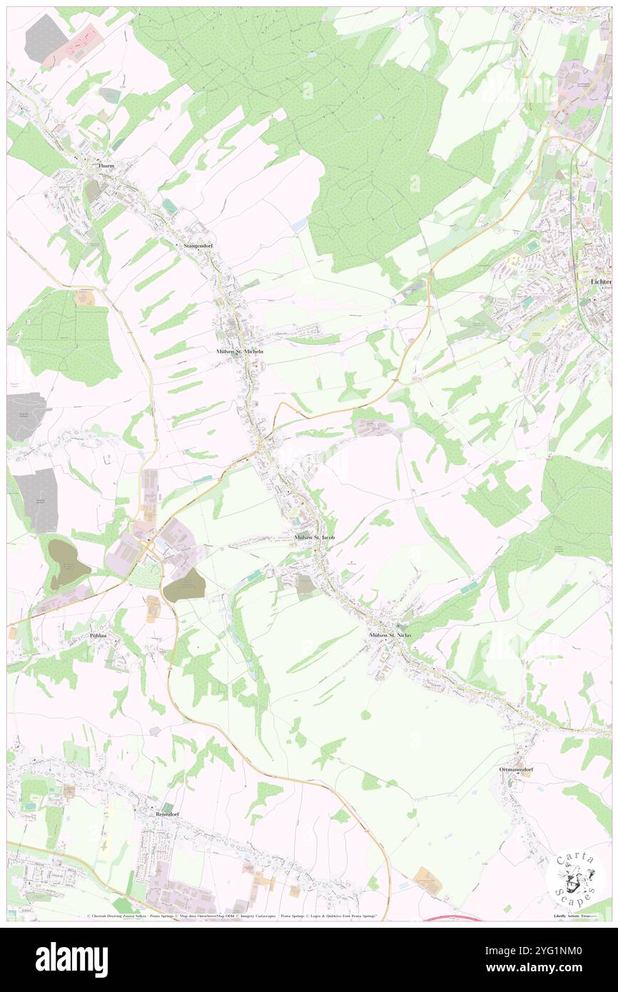 Jacobshoehe, DE, Deutschland, Sachsen, N 50 44' 10''', N 12 34' 56''', Karte, Cartascapes Map veröffentlicht 2024. Erkunden Sie Cartascapes, eine Karte, die die vielfältigen Landschaften, Kulturen und Ökosysteme der Erde enthüllt. Reisen Sie durch Zeit und Raum und entdecken Sie die Verflechtungen der Vergangenheit, Gegenwart und Zukunft unseres Planeten. Stockfoto