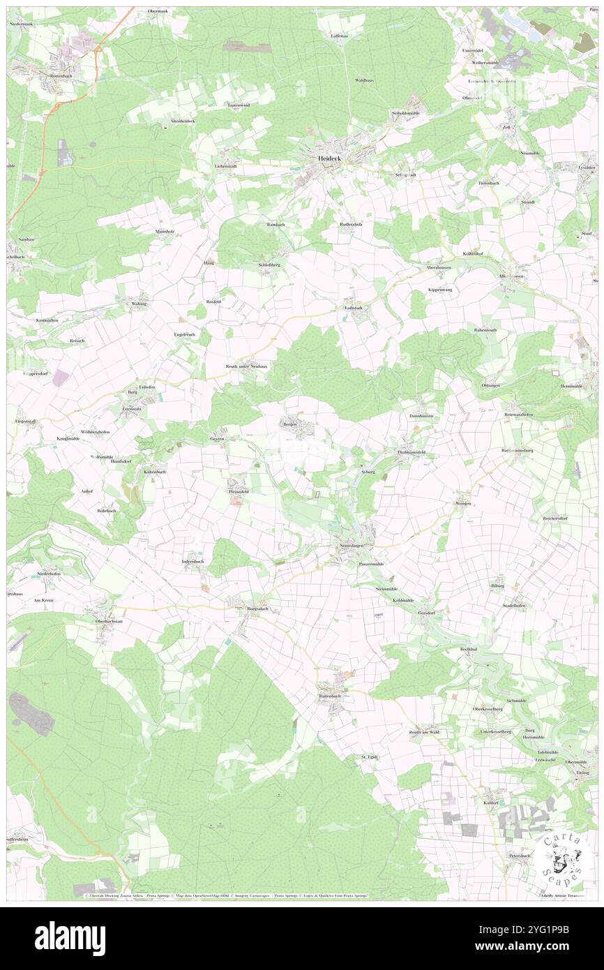 Bergen, Oberbayern, DE, Deutschland, Bayern, n 48 28' 56''', N 11 51' 42''', Karte, Cartascapes Map, veröffentlicht 2024. Erkunden Sie Cartascapes, eine Karte, die die vielfältigen Landschaften, Kulturen und Ökosysteme der Erde enthüllt. Reisen Sie durch Zeit und Raum und entdecken Sie die Verflechtungen der Vergangenheit, Gegenwart und Zukunft unseres Planeten. Stockfoto