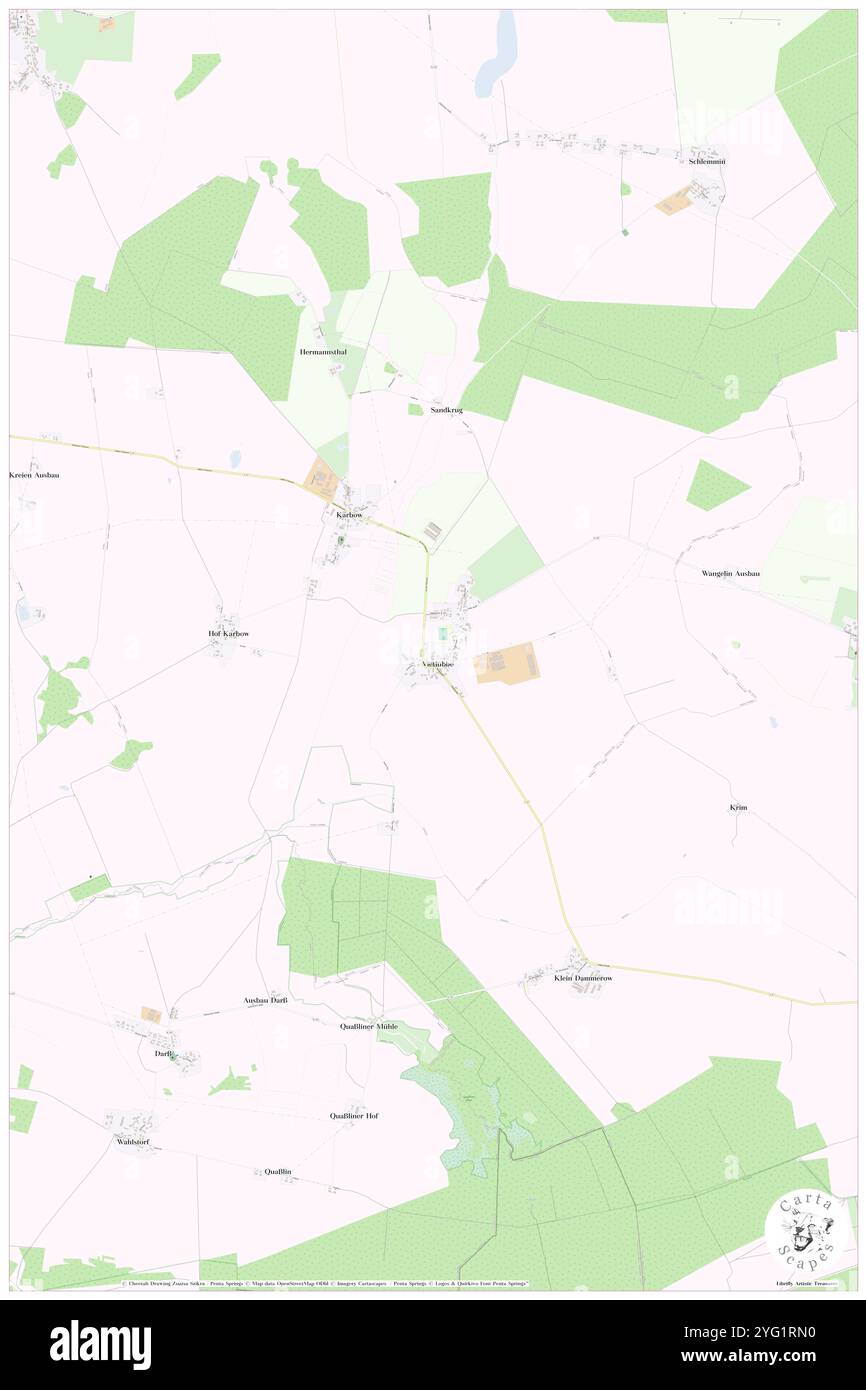 Vietluebbe, DE, Deutschland, Mecklenburg-Vorpommern, N 53 23' 43''', N 12 7' 54''', Karte, Karte, Kartenbild 2024 veröffentlicht. Erkunden Sie Cartascapes, eine Karte, die die vielfältigen Landschaften, Kulturen und Ökosysteme der Erde enthüllt. Reisen Sie durch Zeit und Raum und entdecken Sie die Verflechtungen der Vergangenheit, Gegenwart und Zukunft unseres Planeten. Stockfoto