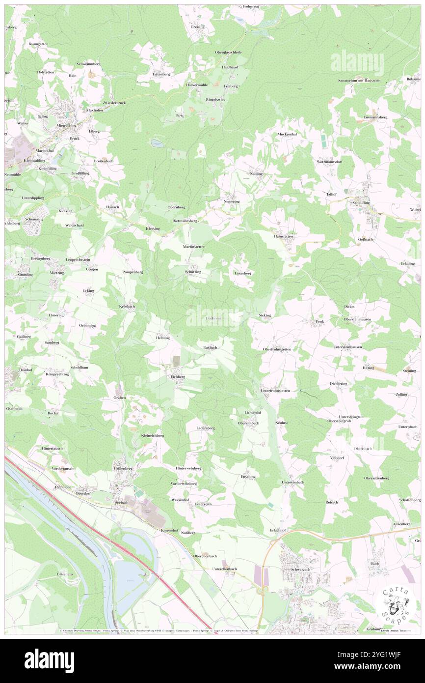 Hochreut, Niederbayern, DE, Deutschland, Bayern, n 48 49' 29'', N 13 1' 54'', Karte, Cartascapes Map, veröffentlicht 2024. Erkunden Sie Cartascapes, eine Karte, die die vielfältigen Landschaften, Kulturen und Ökosysteme der Erde enthüllt. Reisen Sie durch Zeit und Raum und entdecken Sie die Verflechtungen der Vergangenheit, Gegenwart und Zukunft unseres Planeten. Stockfoto