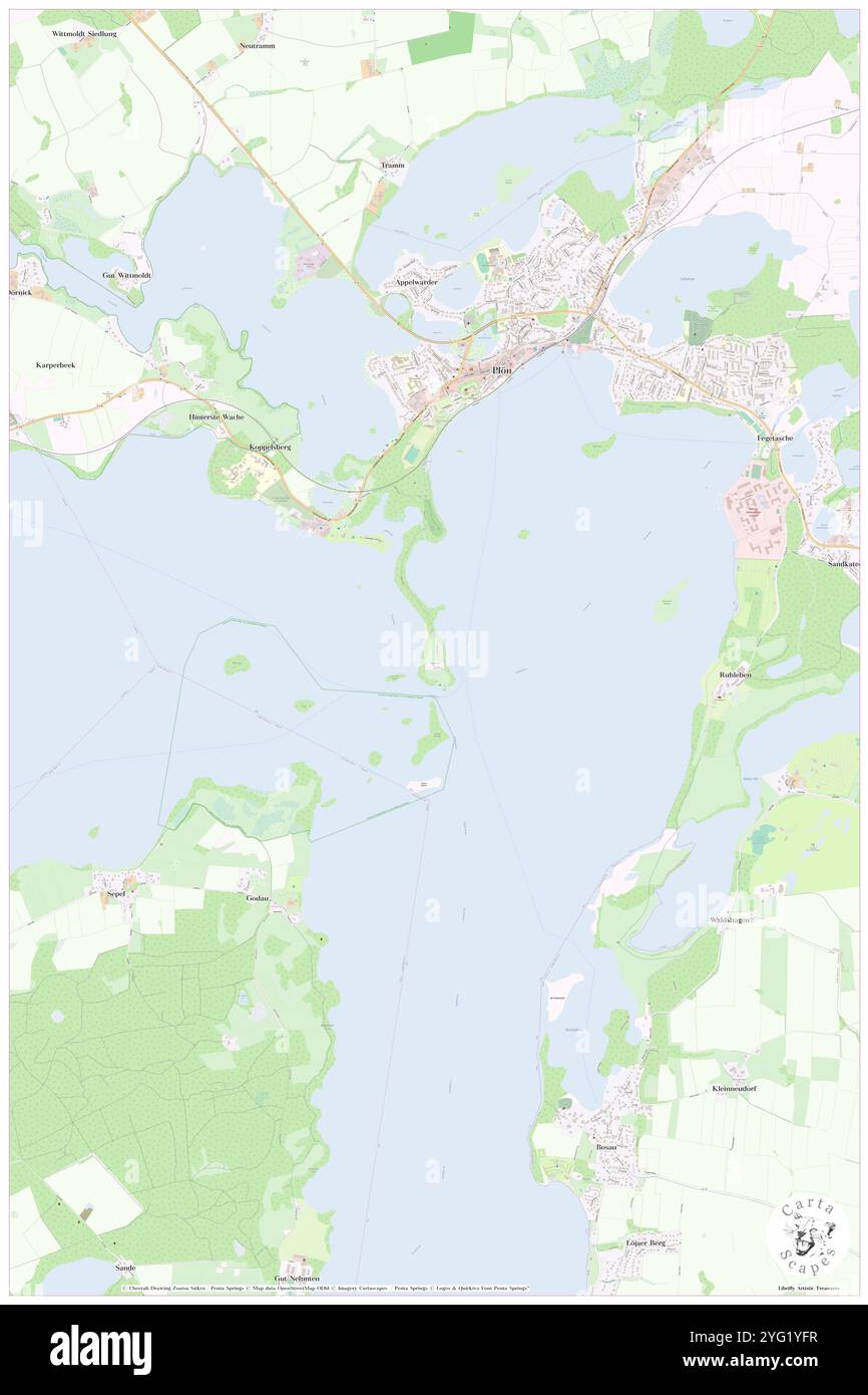 Prinzeninsel, Deutschland, Schleswig-Holstein, N 54 8' 18''', N 10 24' 34''', Karte, Cartascapes Map, veröffentlicht 2024. Erkunden Sie Cartascapes, eine Karte, die die vielfältigen Landschaften, Kulturen und Ökosysteme der Erde enthüllt. Reisen Sie durch Zeit und Raum und entdecken Sie die Verflechtungen der Vergangenheit, Gegenwart und Zukunft unseres Planeten. Stockfoto