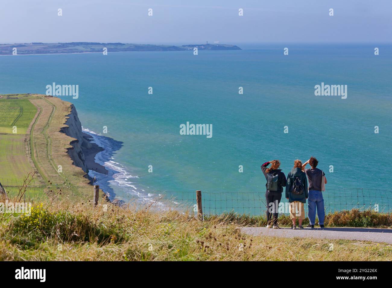 FRANKREICH. PAS-DE-CALAIS (62) COTE D'OPALE. SCHUTZGEBIET DEUX CAPS (PARC NATUREL DES CAPS ET MARAIS D'OPALE) Stockfoto